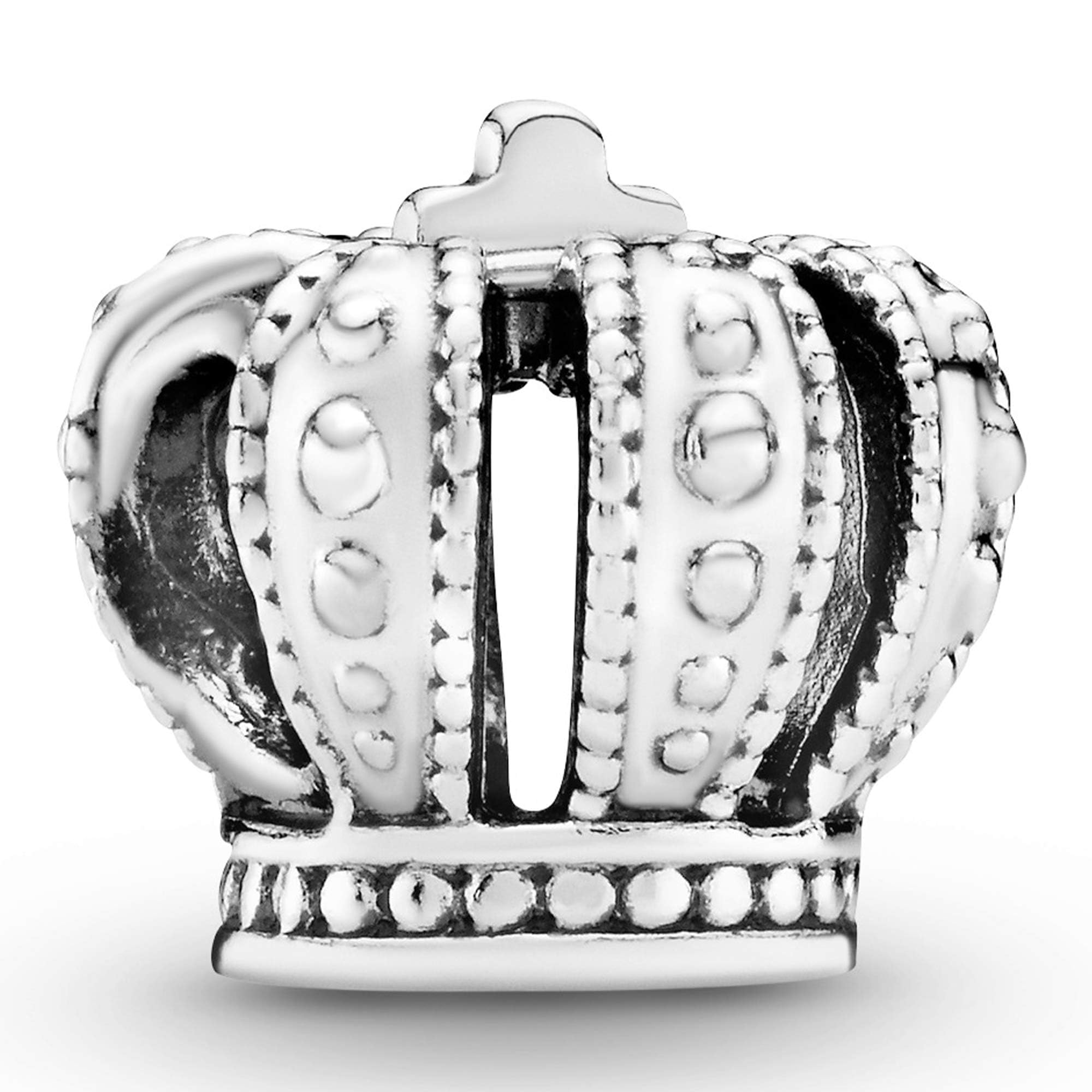 PANDORA Jewelry Royal Crown Sterling Silver Charm, With Gift Box