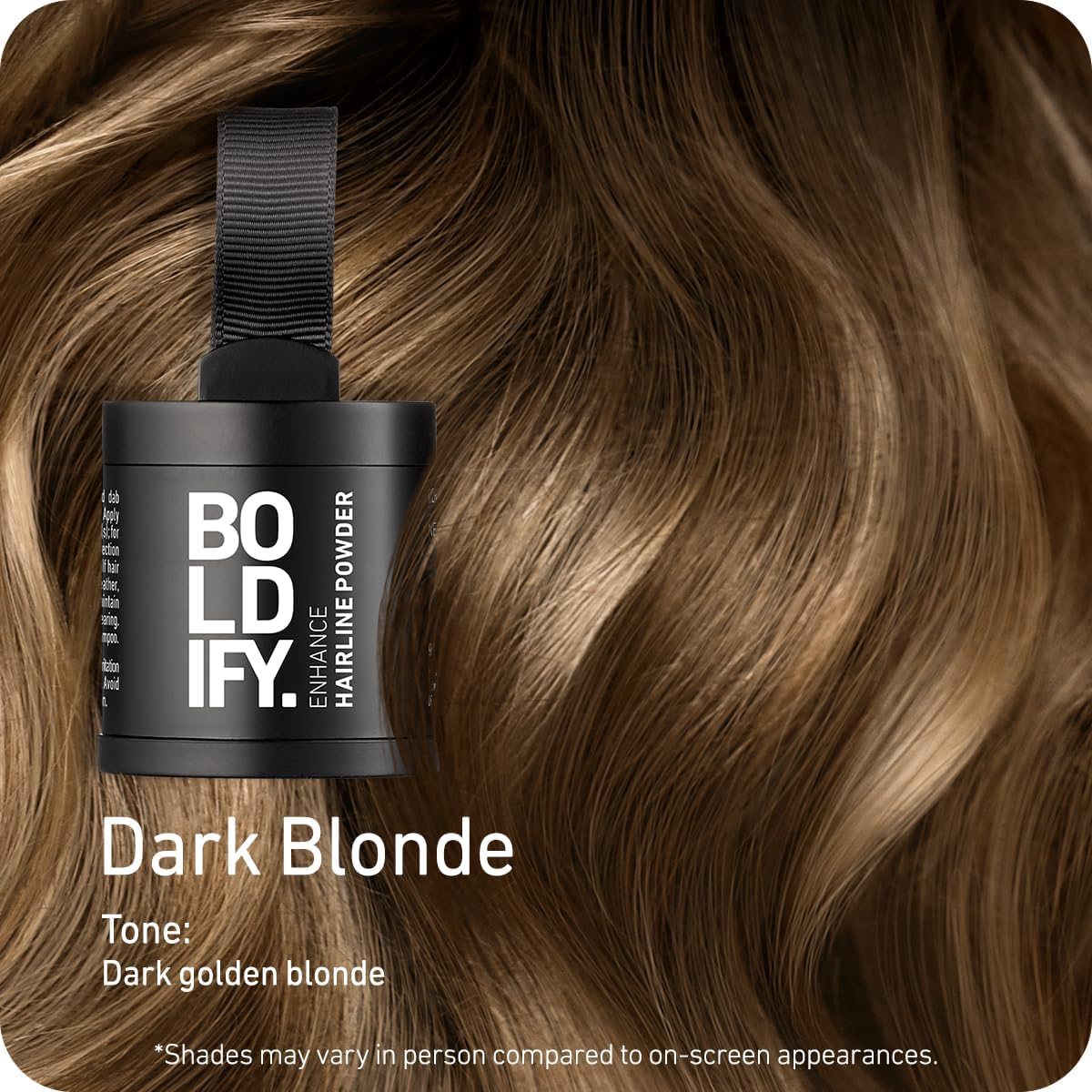 BOLDIFY Hairline Powder (LARGE, 10g) - Root Touch Up Hair Color for Gray Coverage - Bald Spot Concealing Hair Powder for Women &