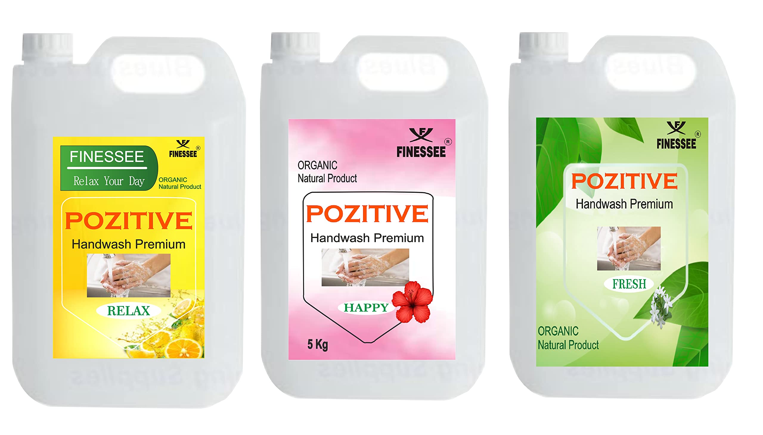 Finessee Handwash Cleaner 15L With Natural Ingredient Organic Hand Wash For Daily Use With Hibiscus Mogra Fragrance Liquid Refil