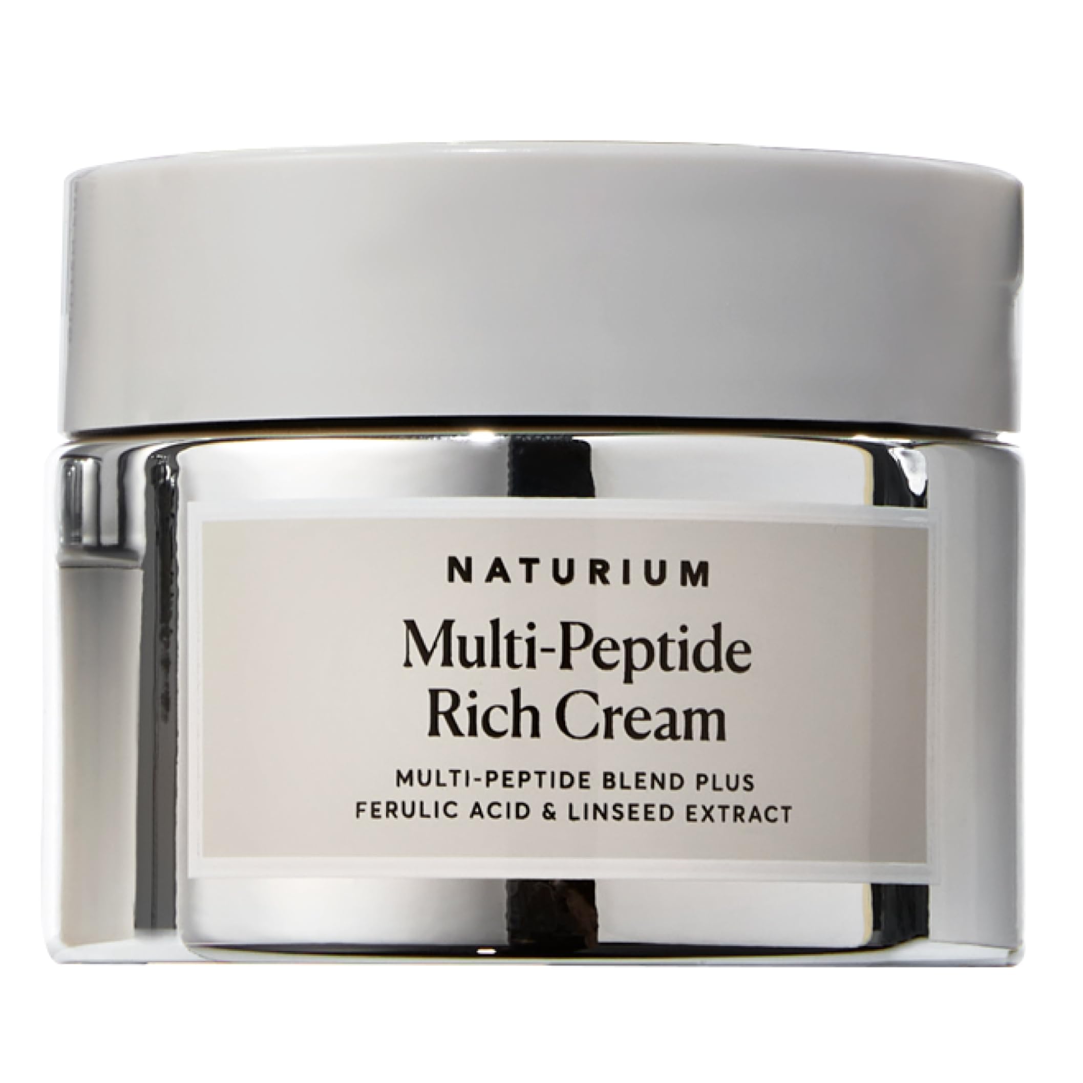 Naturium Multi-Peptide Rich Cream, Hydrating & Nourishing to Help Appearance of Fine Lines & Wrinkles, Vegan & Cruelty-Free, 1.7