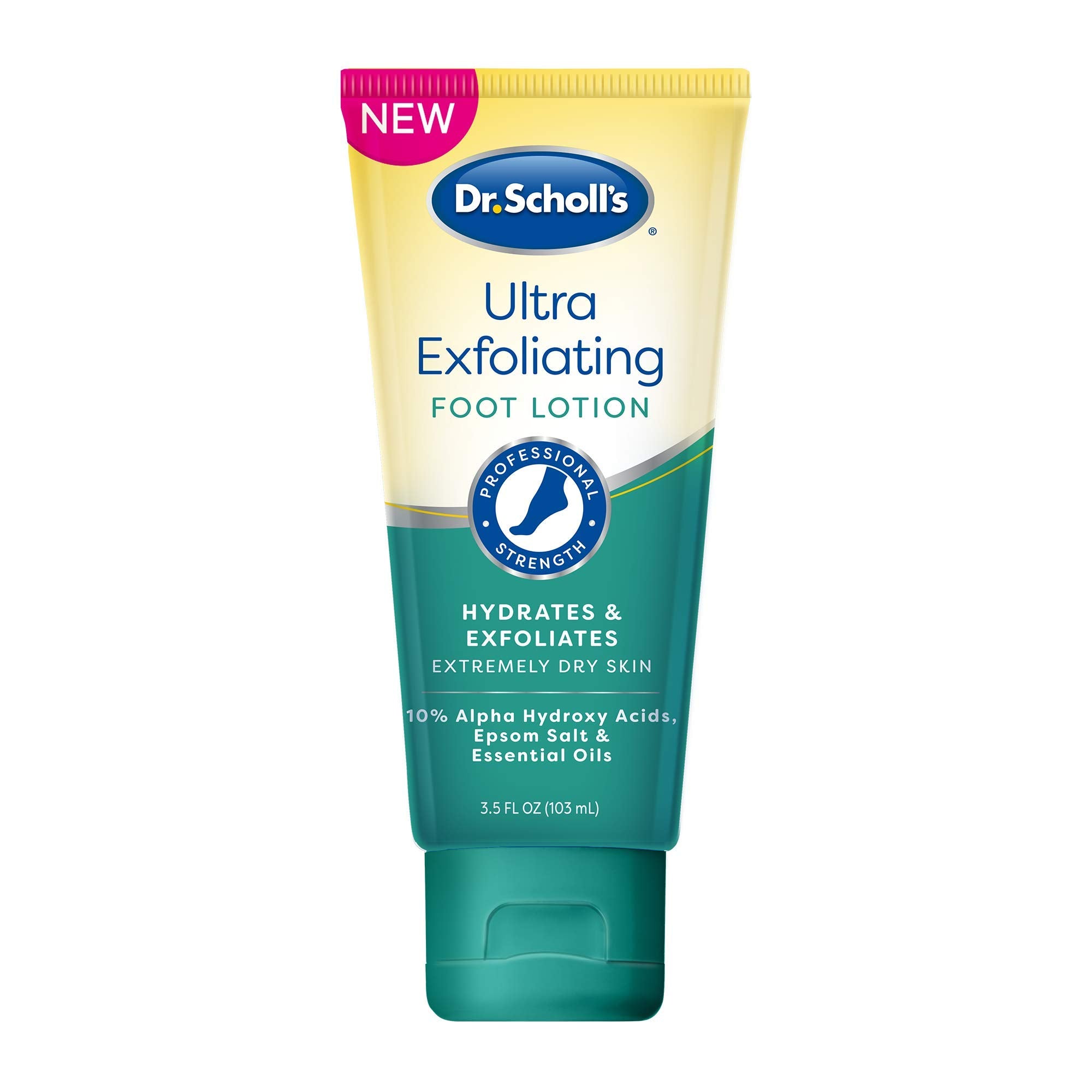 Dr Scholls Dry, Flaky Skin Remover Ultra Exfoliating Foot Lotion With Urea For Rough Dry Cracked Feet, Heal And Moisturize For H