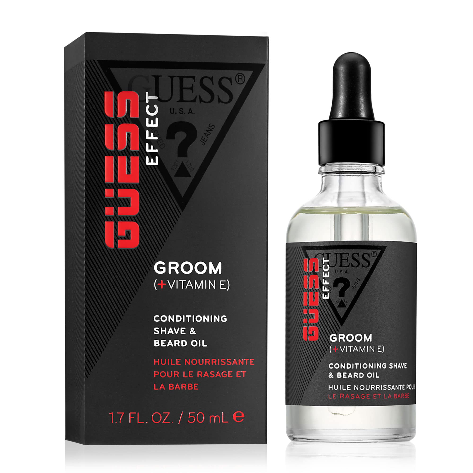 Guess Guess Effect Boost Conditioning Shave And Beard Oil Men Oil 1.7 Oz