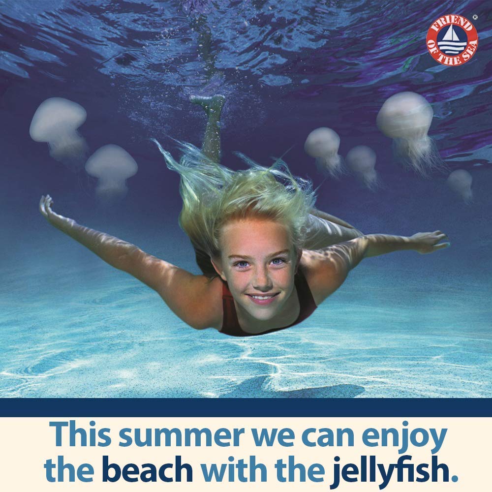 Safe Sea Jellyfish Sting-Blocking Sunscreen, Spf 40 Spray 4 Fl Oz, Waterproof, Biodegradable, Coral Reef-Safe - Body And Face Su