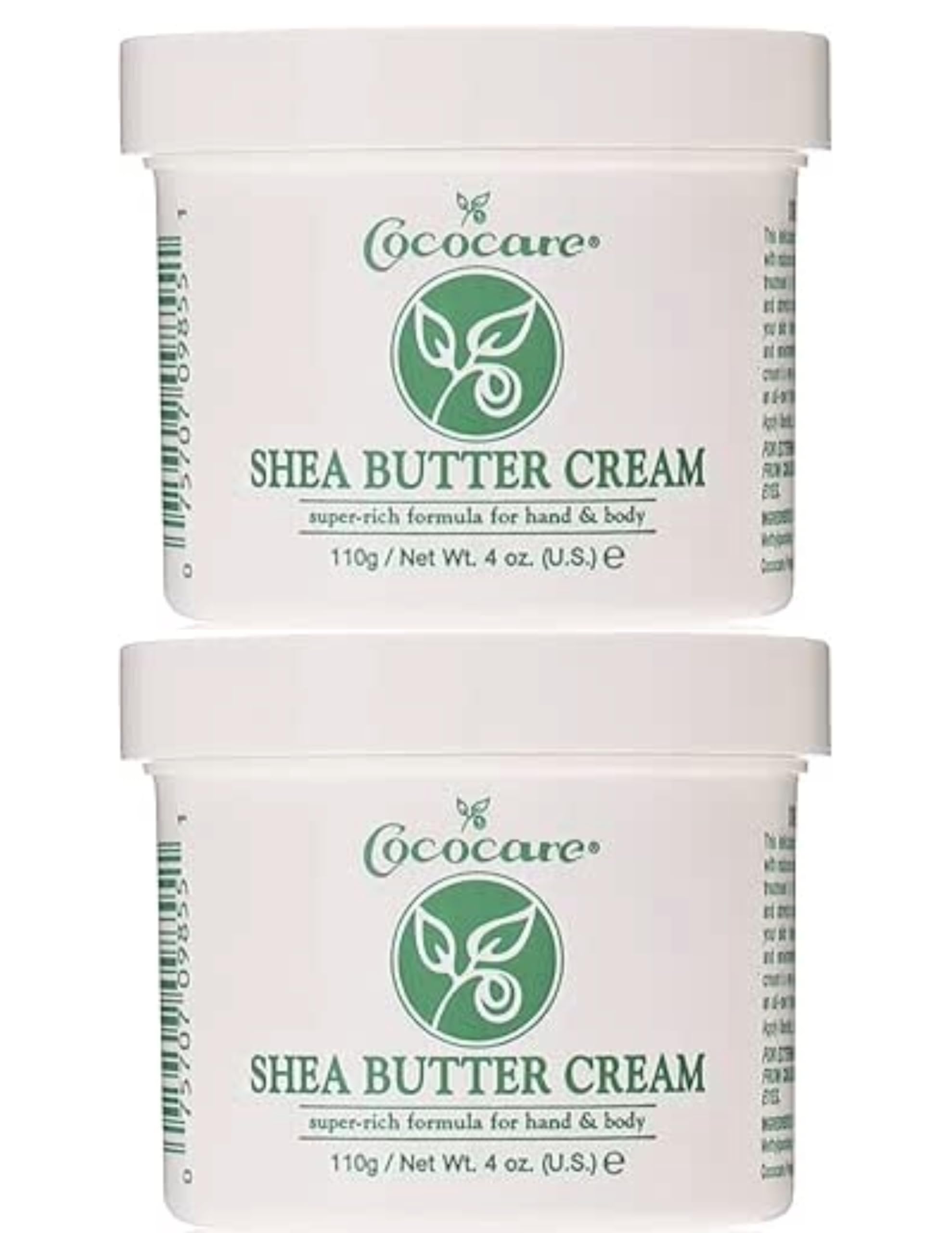 Cococare Shea Butter Cream 4 oz (Pack of 2)
