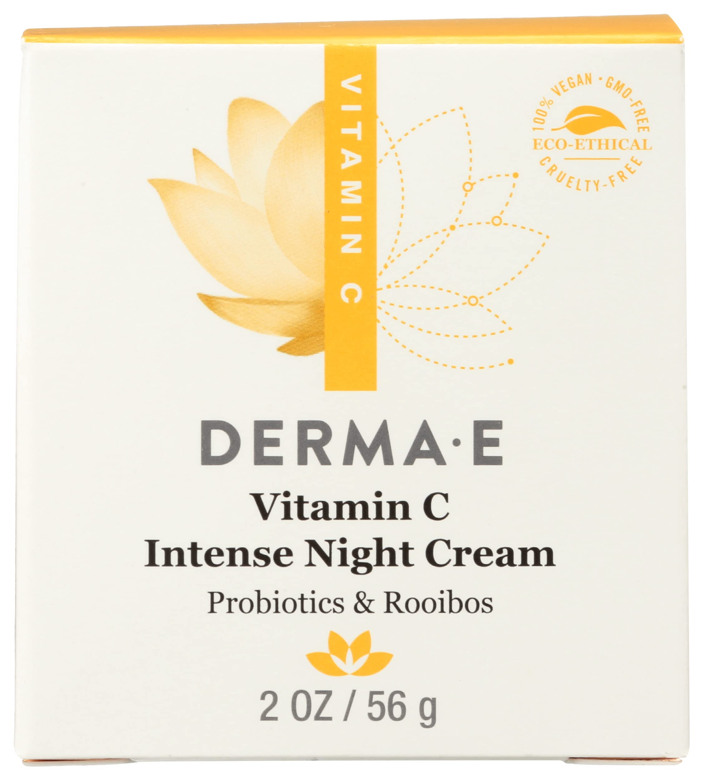 Derma E Vitamin C Intense Night Cream, Parabens Free, Vegan, 2 Ounces (Pack of 1)