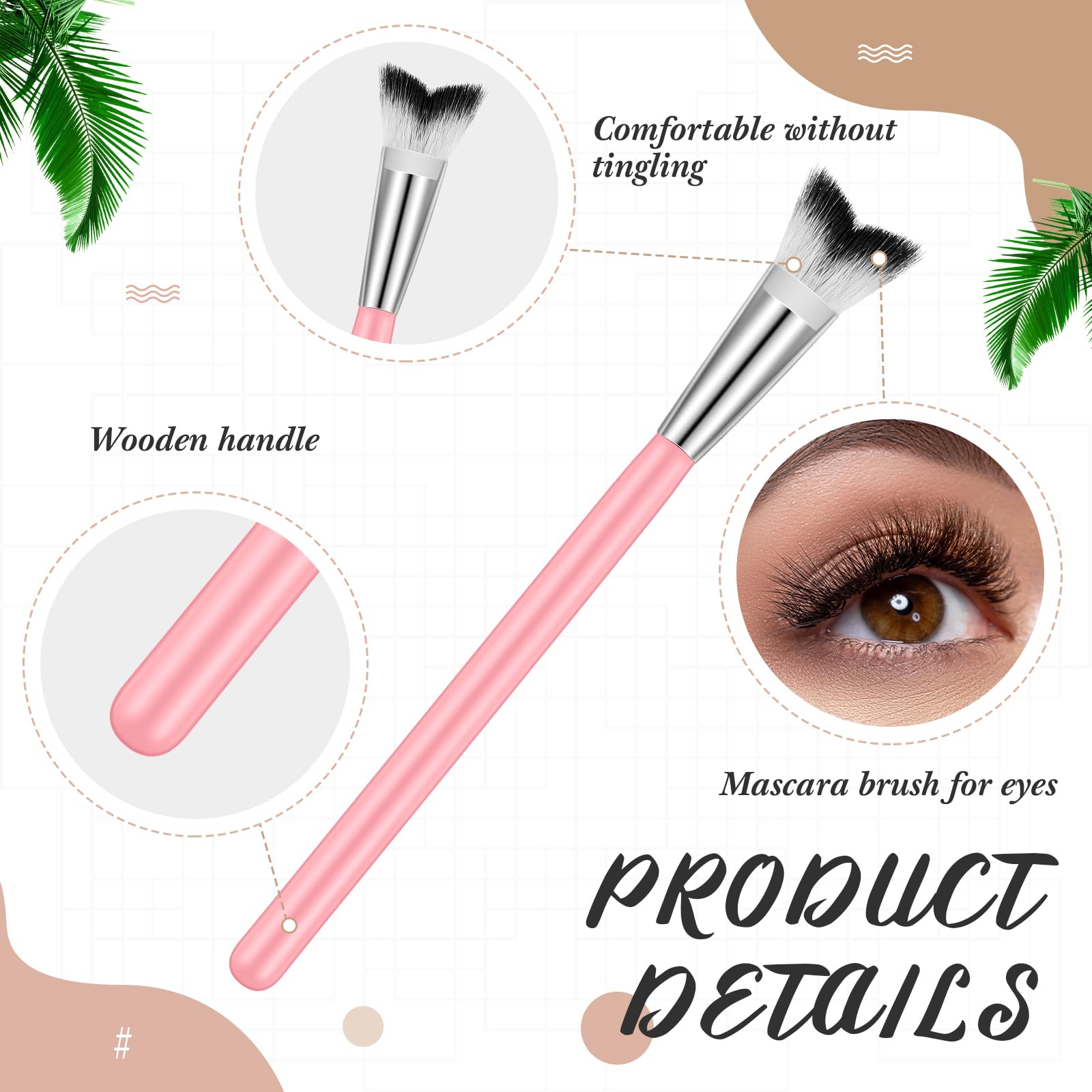 Mifoci 30 Pcs Fluffy Lash Cleaning Brush Lash Shampoo Swoop Curved Brush Lash Brushes For Cleansing Eyelash Extension Cleanser B