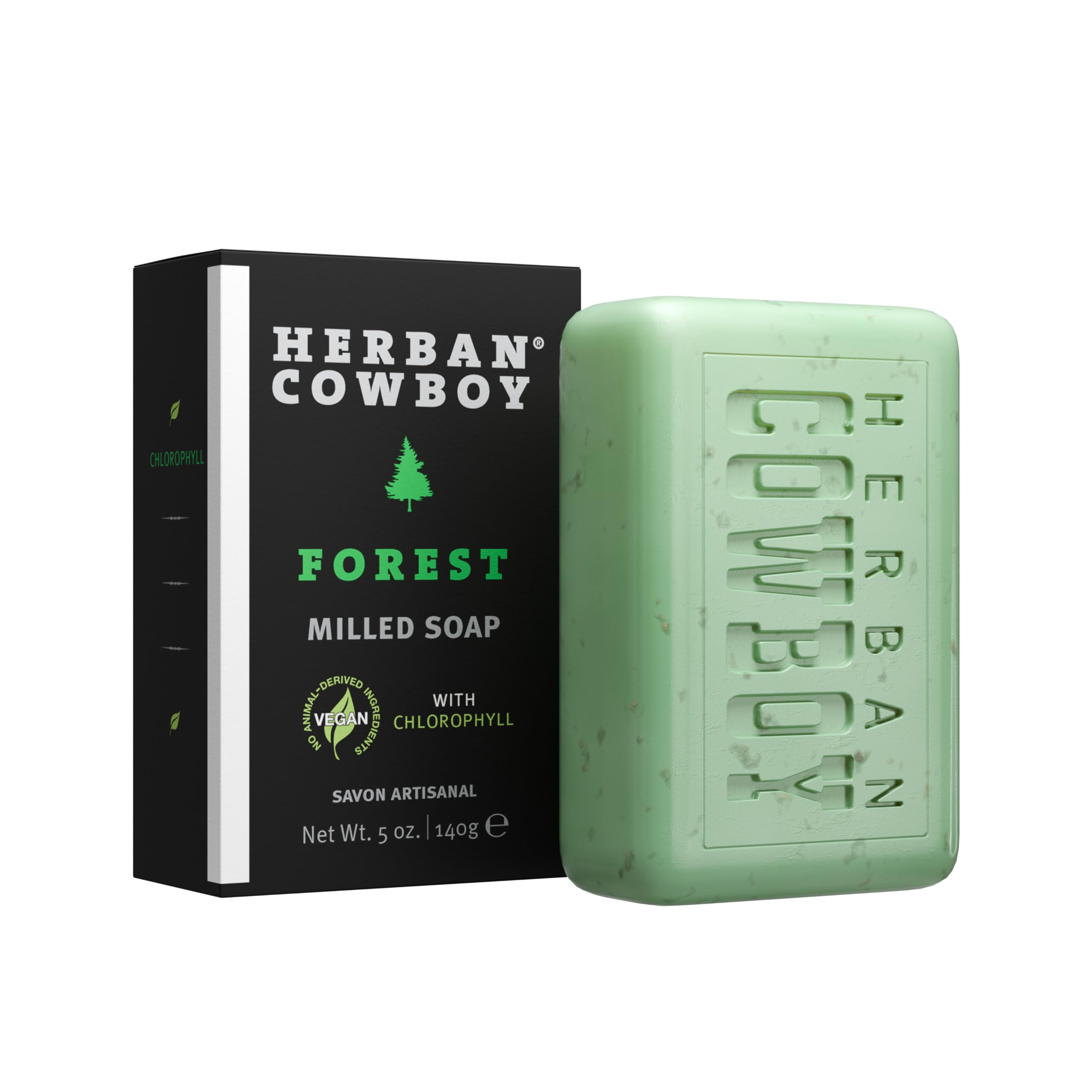Herban Cowboy Forest Body Soap with Hints of Cedar, Mandarin, and Black Pepper (5 oz)