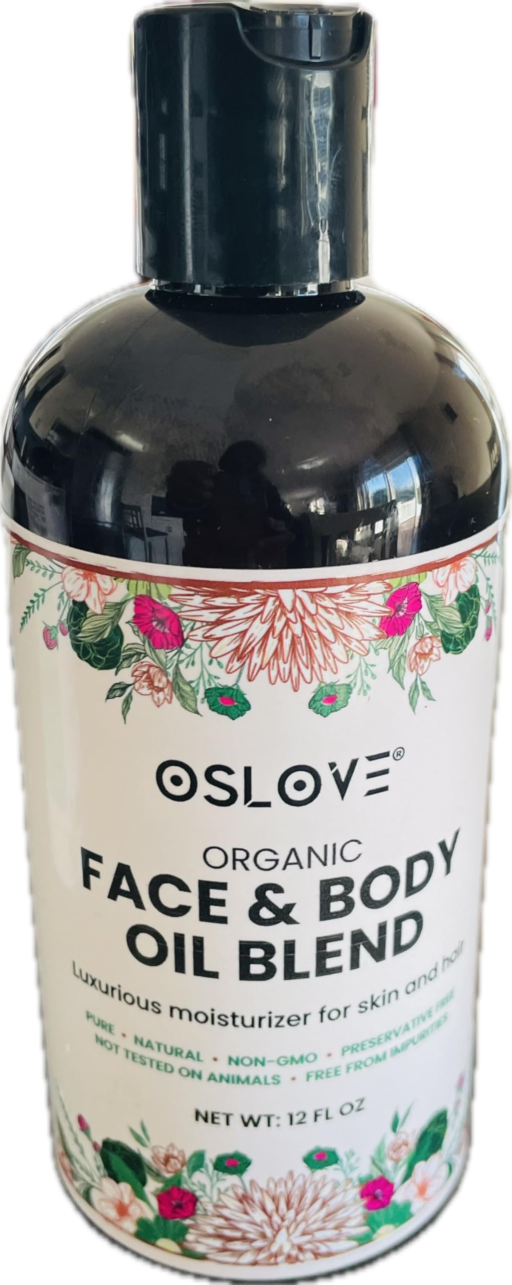 Oslove Organics Organic Face and Body Oil Unique blend of 12 virgin organic carrier oils | Use as is or for making lotions, body