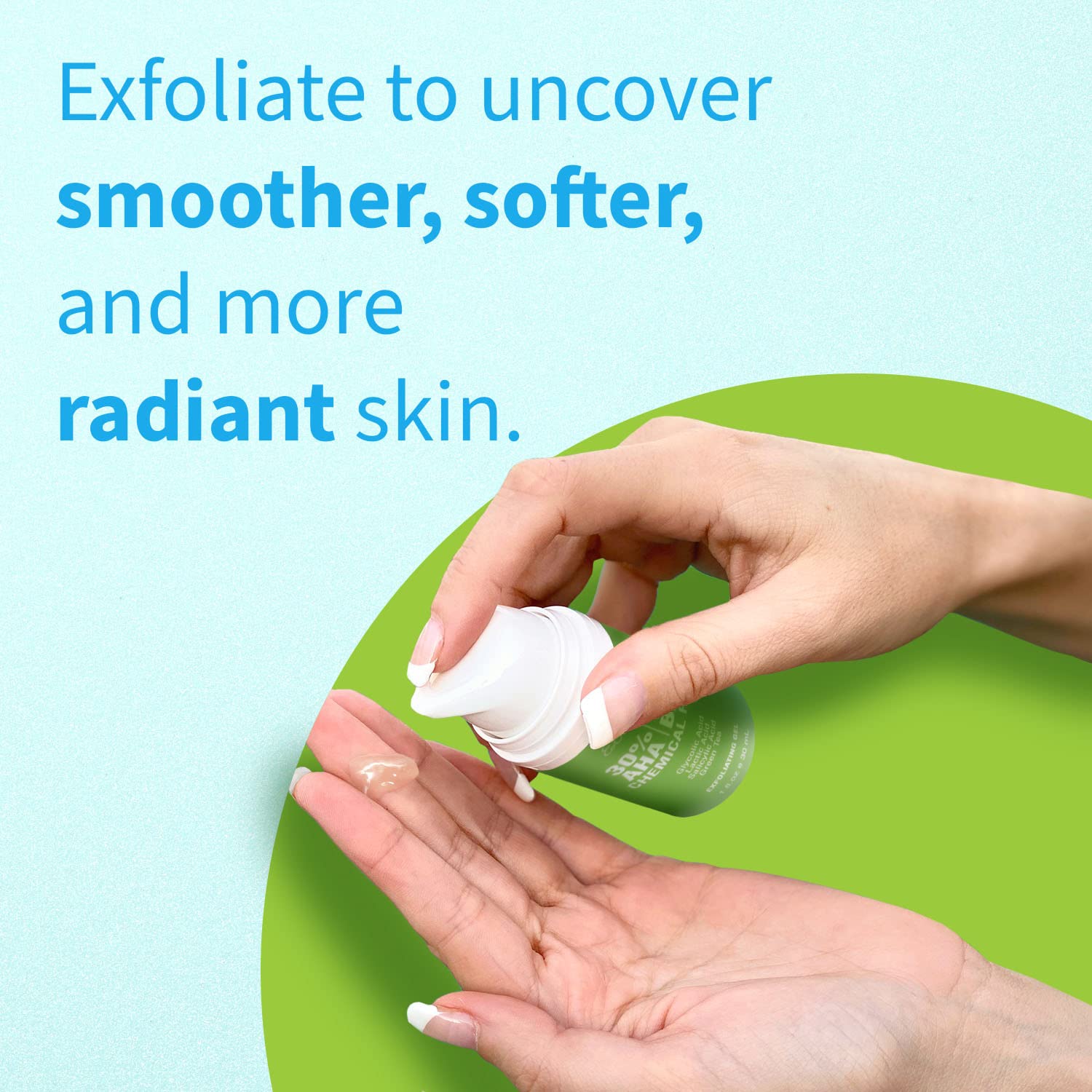 Ebanel 30% Aha 2% Bha Chemical Peel Exfoliant Gel, Face Peel With Glycolic Acid, Salicylic Acid, Lactic Acid, Green Tea, Chamomi