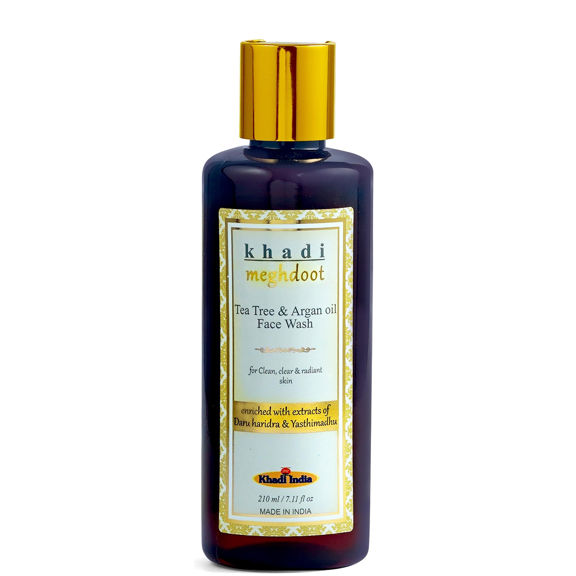 Khadi Meghdoot Tea Tree And Argan Oil Face Wash For Clean Clear And Radiant Skin Gentle Herbal Cleanser For Acne Control Oil Bal