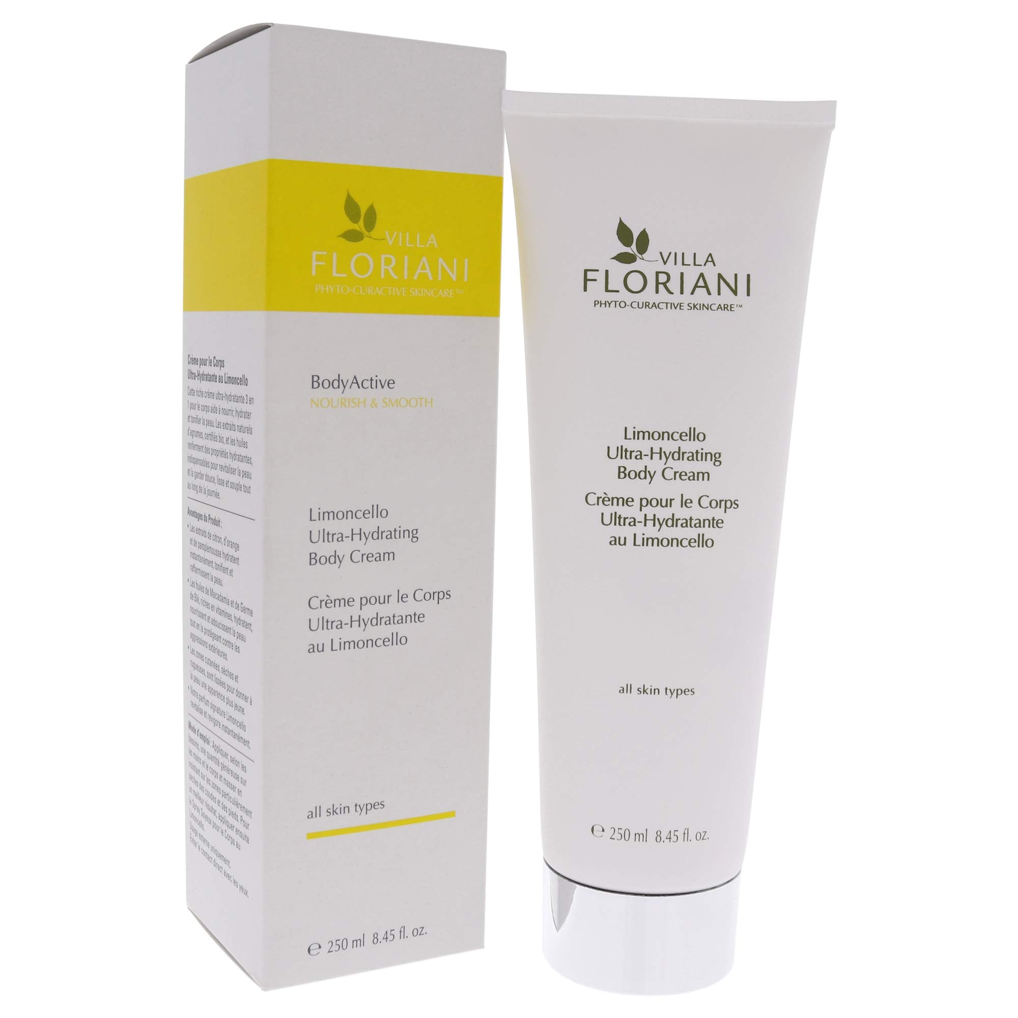 Villa Floriani Ultra Hydrating Body Cream - Limoncello Women Body Cream 8.45 Oz, White, (I0106602)