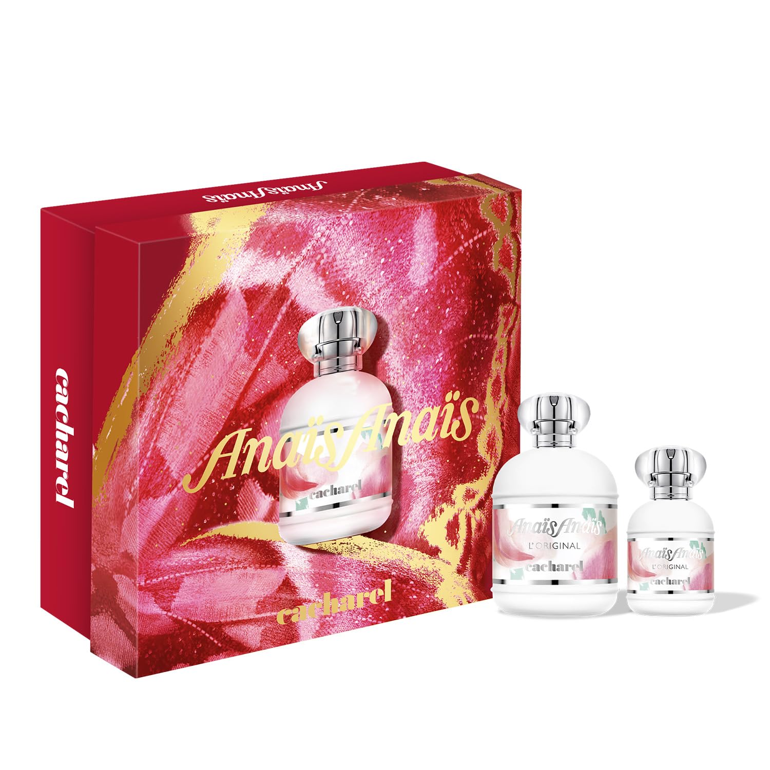 Cacharel Anais Anais EDT - Womens Fragrance Gift Set - Floral Perfume, White Lily, Sandalwood, Musk - Long Lasting - 3-Piece Set