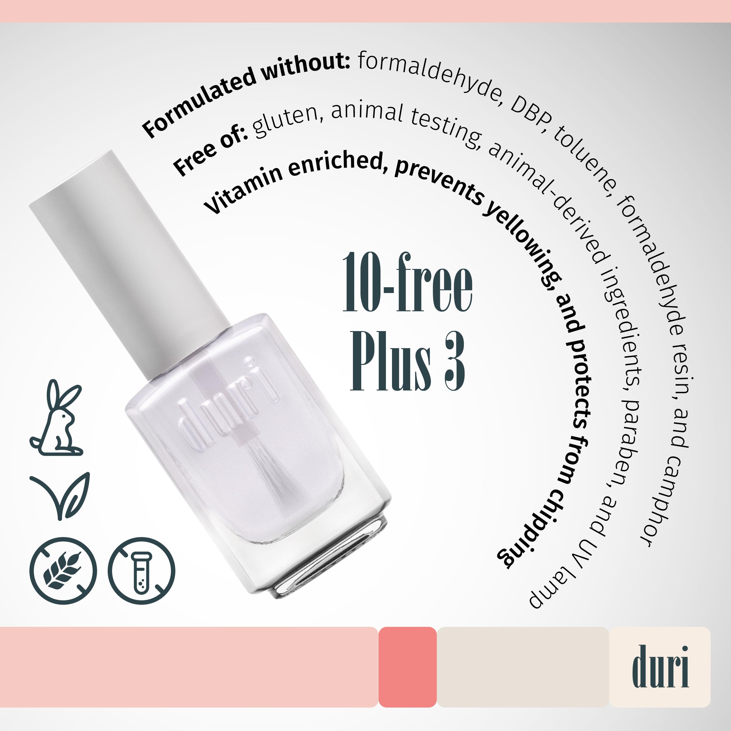 duri Clear Base and Top Coat - 0.45 fl. oz.