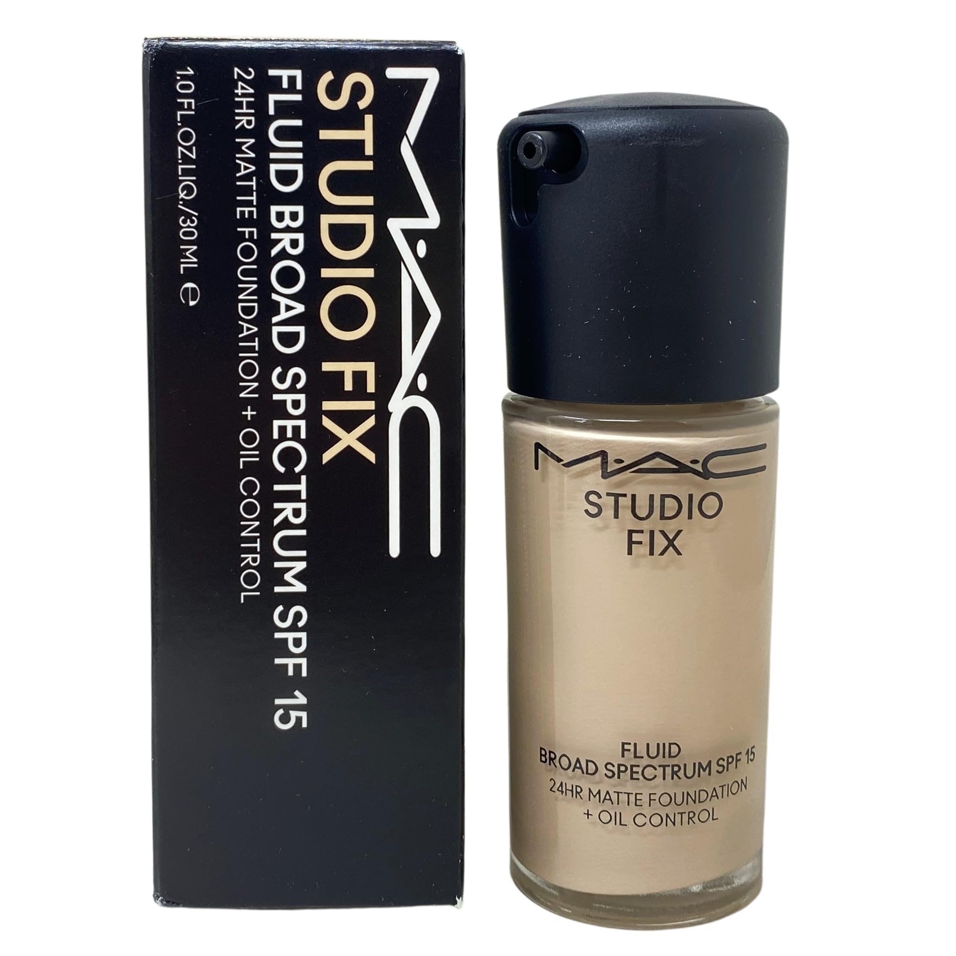 MAC Cosmetics Studio Fix SPF 15 24Hr Matte Foundation + Oil Control  NC10 (1 fl oz / 30 mL)
