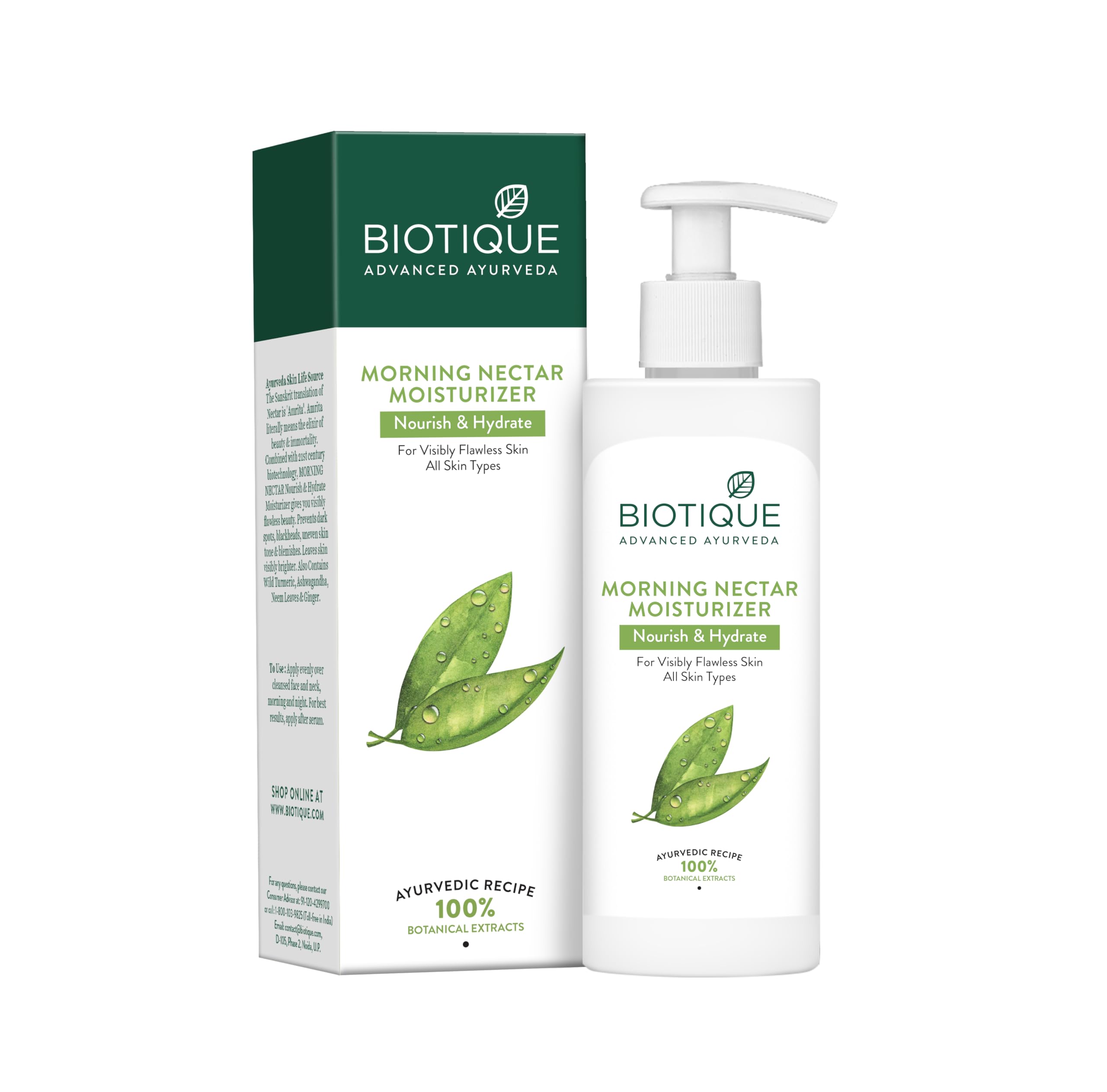 Biotique Lotion Morning Nectar Flawless Skin Moisturizer L Prevents Dark Spots, Blackheads And Blemishes L Visibly Flawless Skin