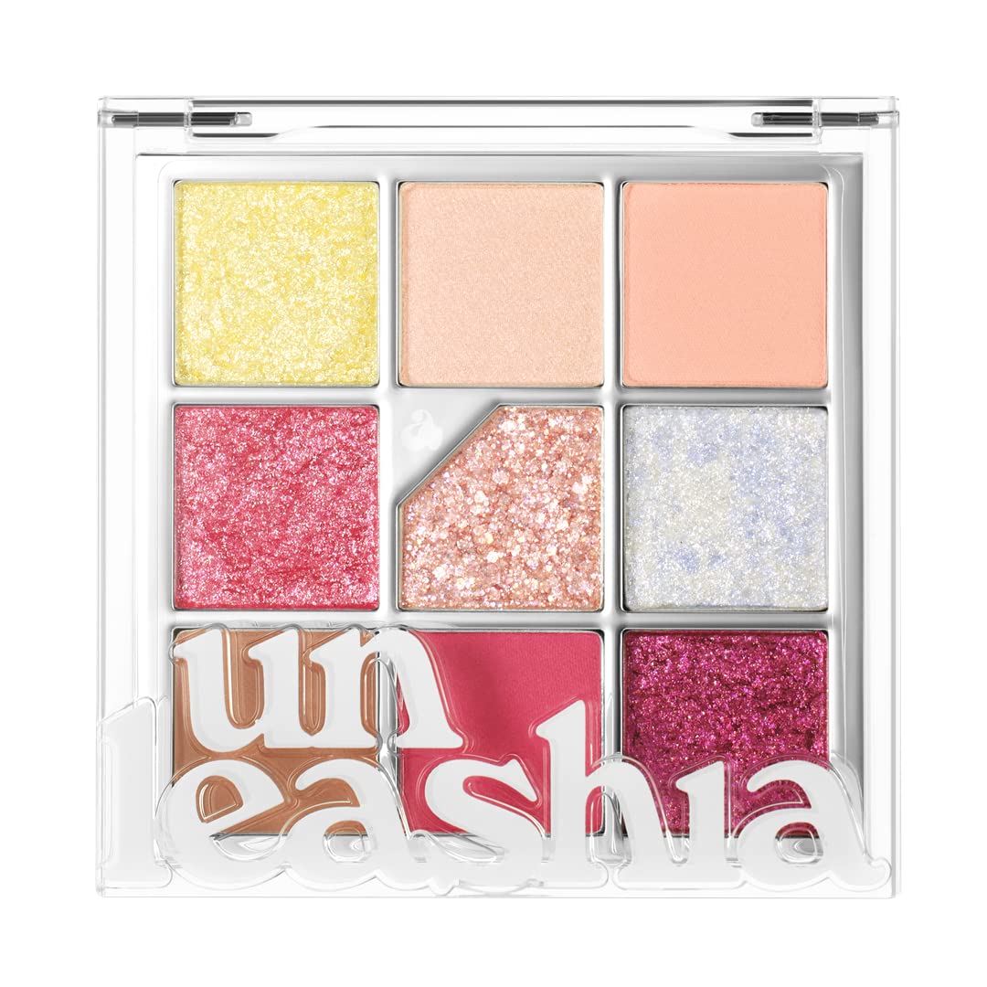 Unleashia Glitterpedia Eye Shadow |Palette|Eye Makeup|Point Makeup Vegan|Cosmetics|Korean Cosmetics|Daily|Matte|Glitter|Shimmer|