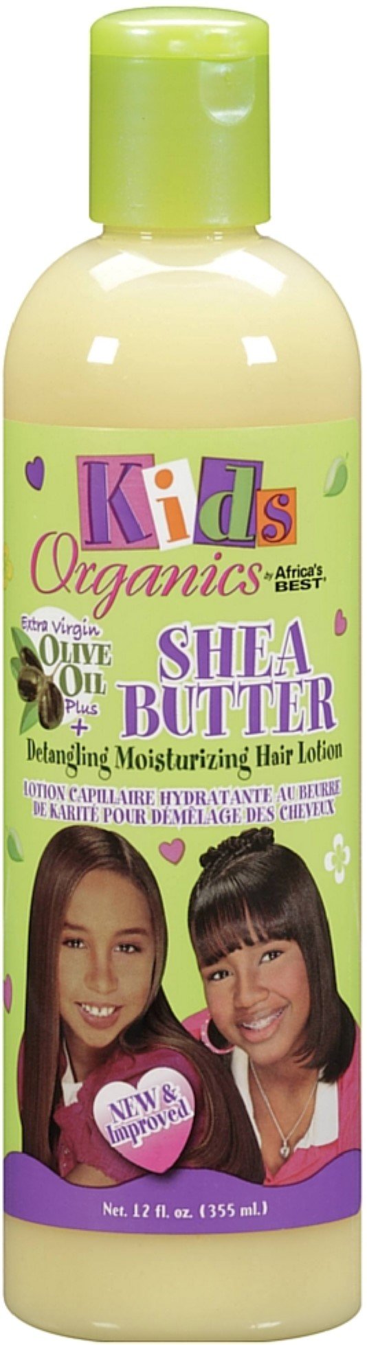 Africa's Best Kids Organics Shea Butter Detangling Moisturizing Hair Lotion 12 oz (Pack of 8)