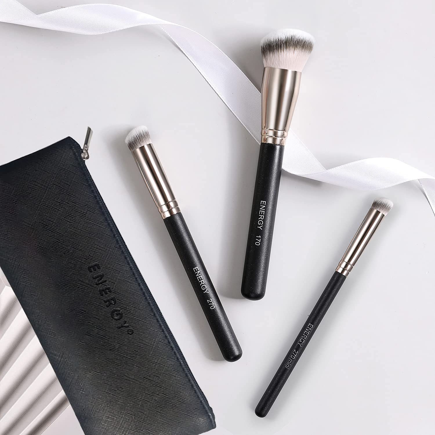 Energy Makeup Brushes Foundation Brushes For Liquid Makeup Professional Kabuki Foundation Brush Concealer Brush Under Eye Nose C