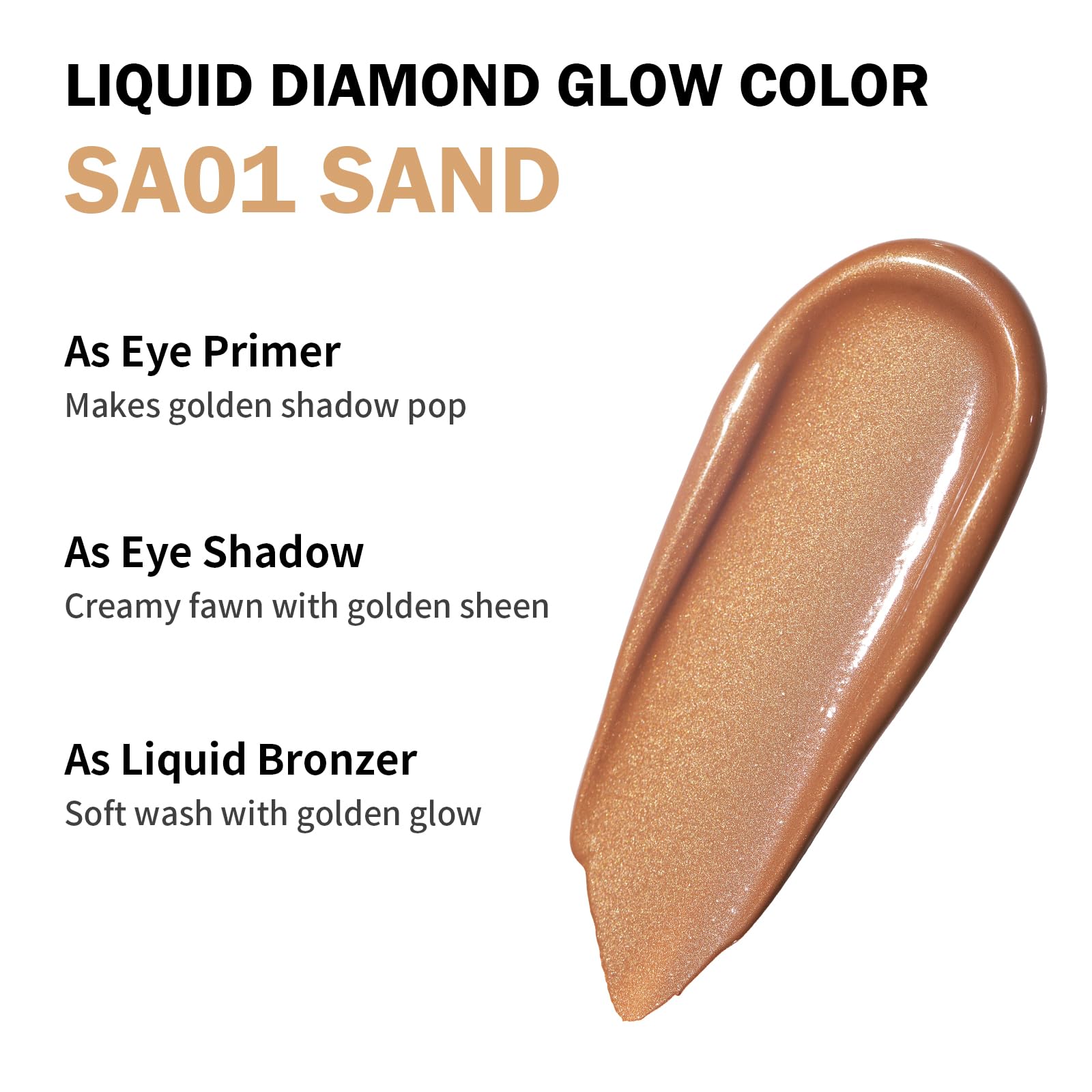 Oulac Matte Eye Shadow Matte Eyeshadow Yellow Eyeshadow Liquid Eyeshadow Base&Liquid Bronze Duo| Buildable Smooth Eye Makeup, Wr