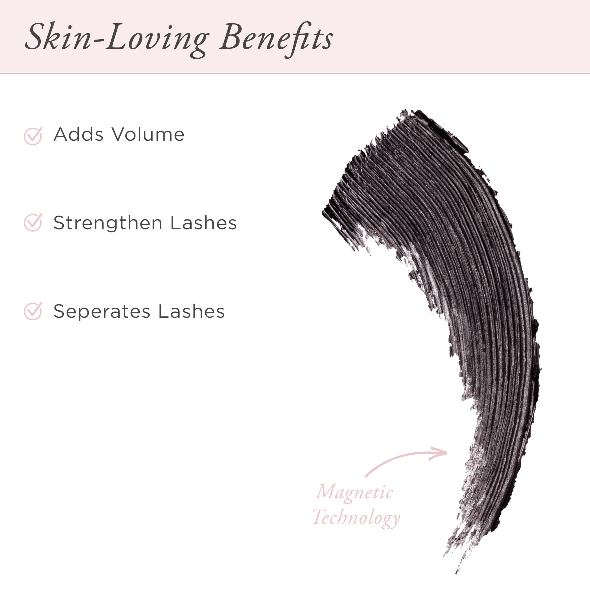 Pr Minerals Fully Charged Mascara - Magnetic Black Mascara For Full Volumizing To Instantly Lift, Separate, And Define Each Lash