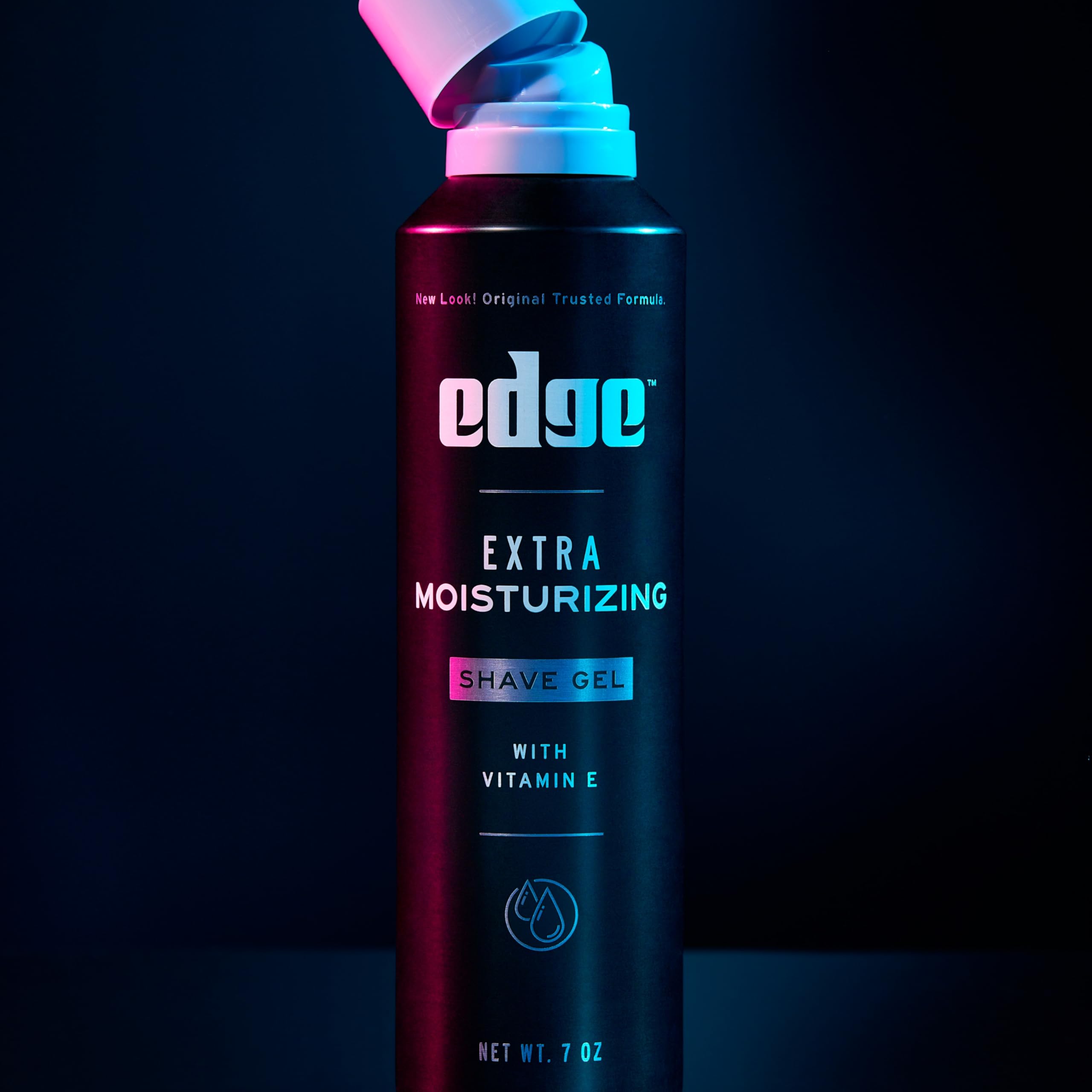 Edge Shaving Gel for Men, Extra Moisturizing with Vitamin E, (6 Pack) - Shave Gel For Men That Moisturizes, Protects and Soothes