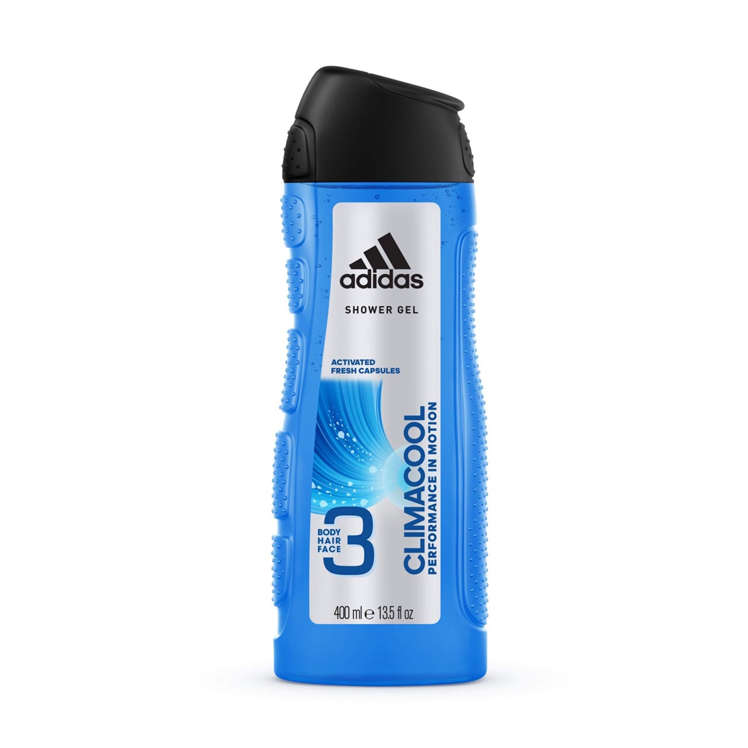 Adidas Climacool 3In1 Shower Gel Shampoo 400 Ml/ 13.5 Fl Oz, Blue