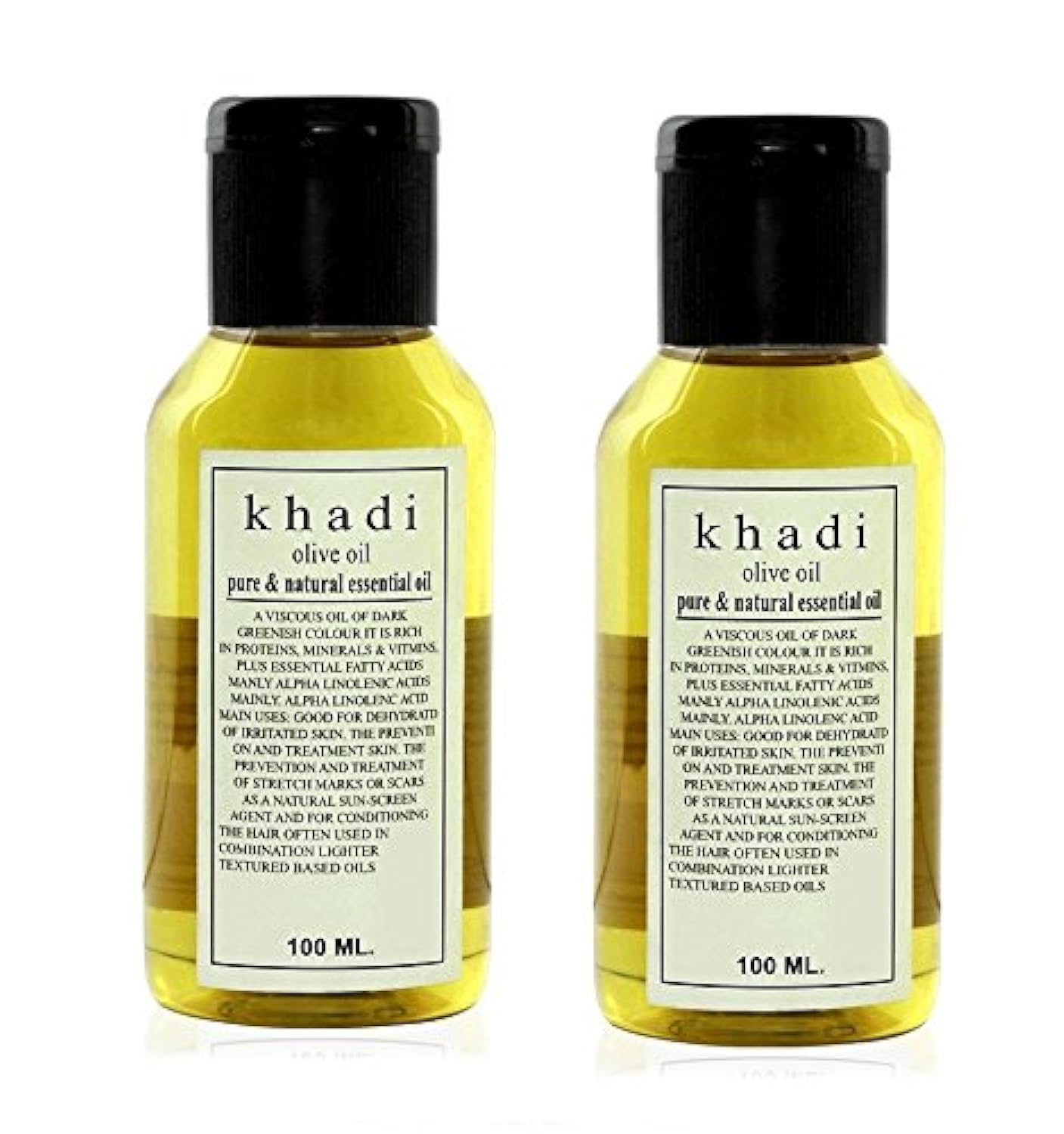 Khadi Olive Oil,100Ml (Pack Of 2) By Parvati Gramodyog Herbal Products  Made In India
