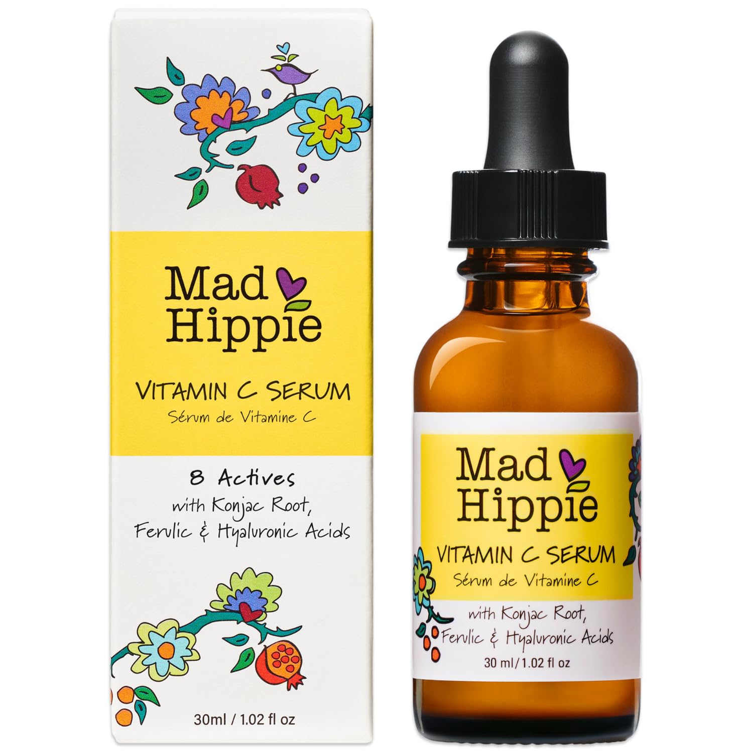 Mad Hippie Vitamin C Serum For Face With Hyaluronic Acid, Vitamin E & Ferulic Acid - Vitamin C Face Serum For Women/Men, Skin-Br