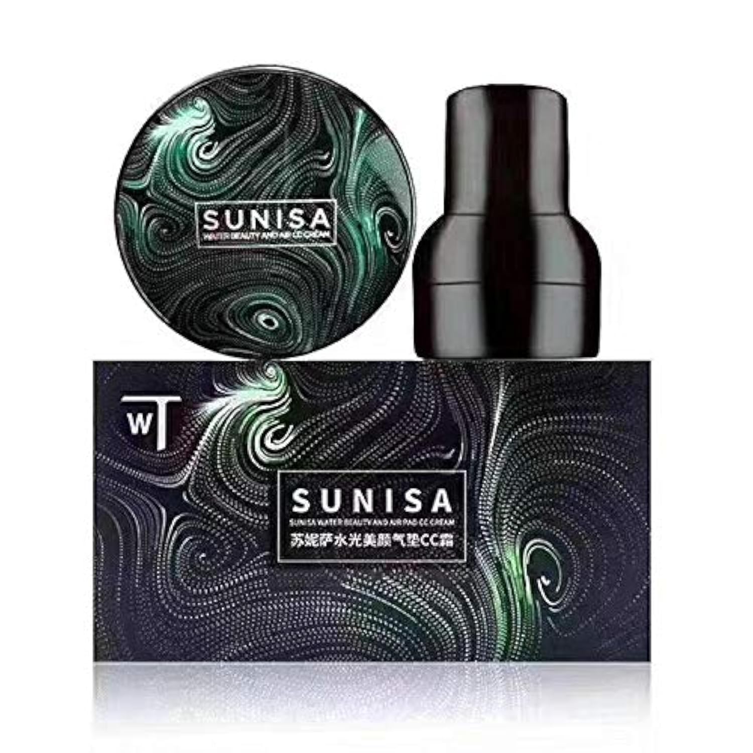 Sunisa Bb And Cc Cream Foundation With Mushroom Head Air Cushion 20G And Blush Brush For Makeup, Foundation Blusher Brush For Bl