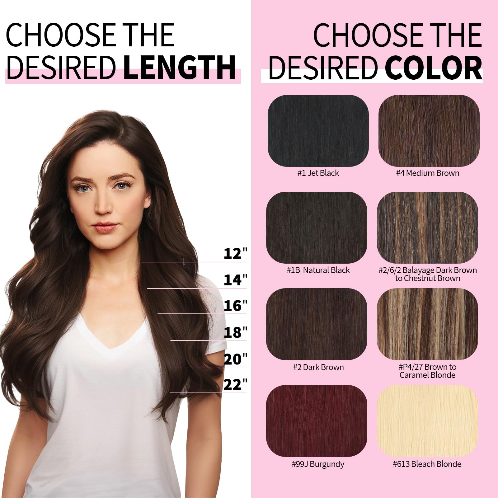 Befana Clip In Hair Extensions Real Human Hair,20 Inch 90G 7Pcs #1 Jet Black Clip In Hair Extensions, Natural Soft Straight Doub