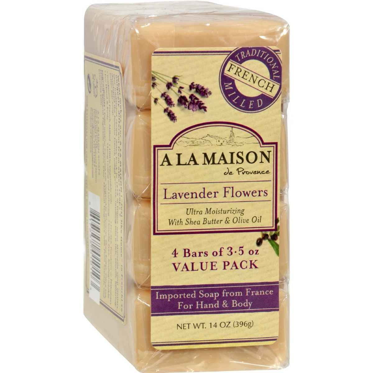 A La Maison 1015718 Bar Soap - Lavender Flower - Value 4 Pack