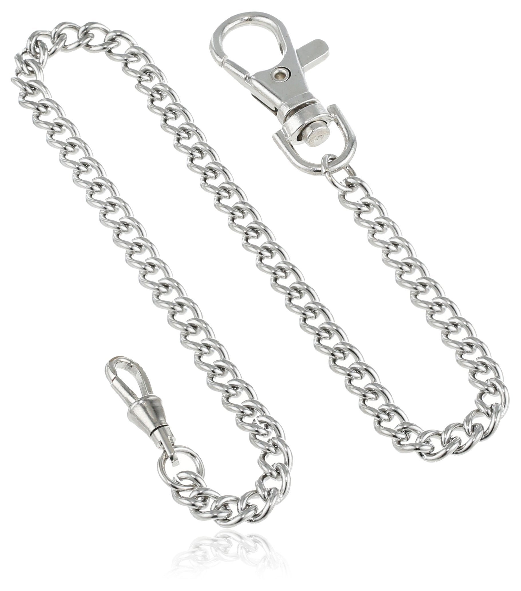 CharlesHubert, Paris 3548W Stainless Steel Pocket Watch Chain