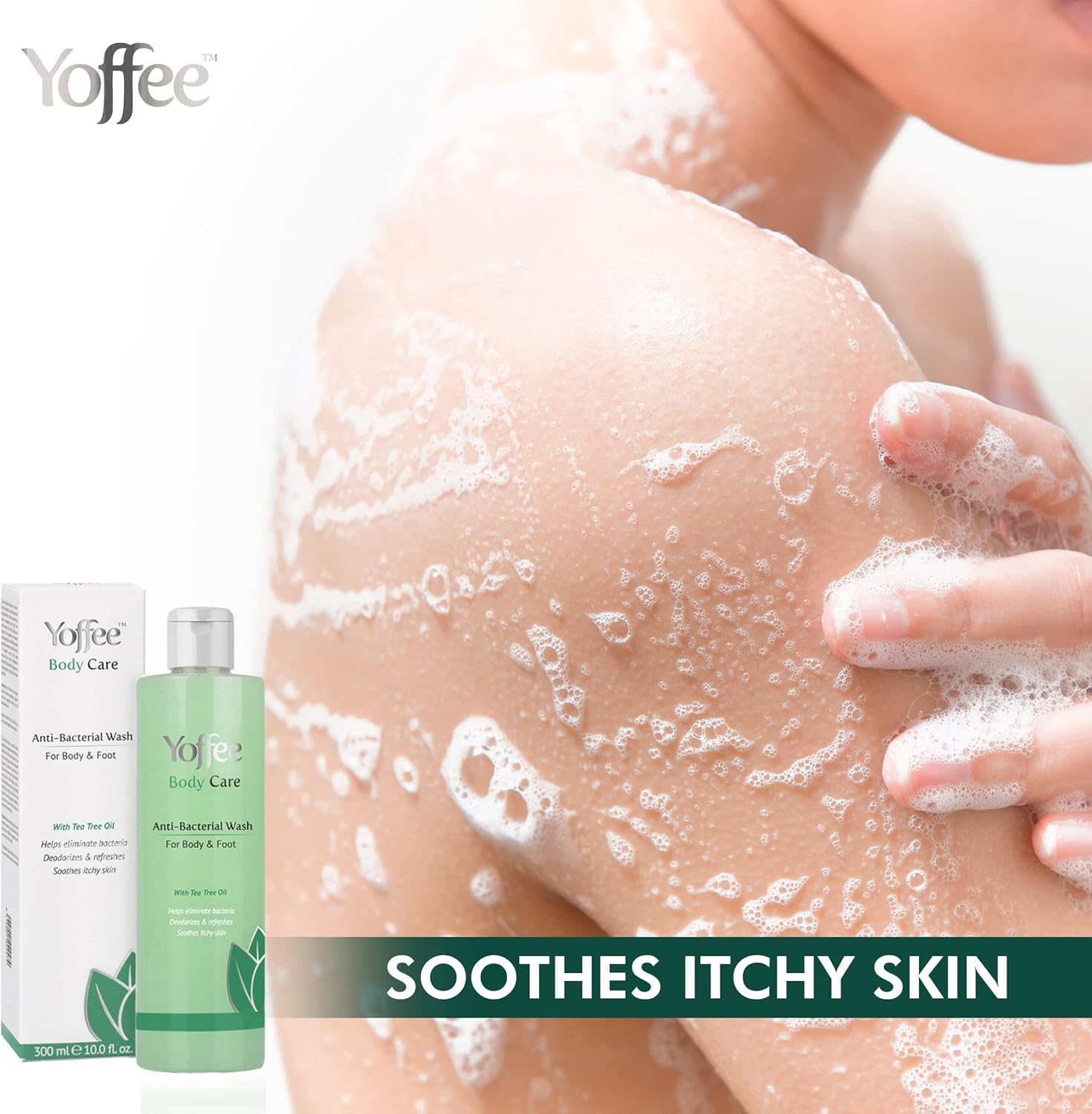 Yoffee - Refreshing & Invigorating Shower Gel For Body And Feet, Prevents And Eliminates Bad Odors, Hydrates & Soothes Skin, Wit