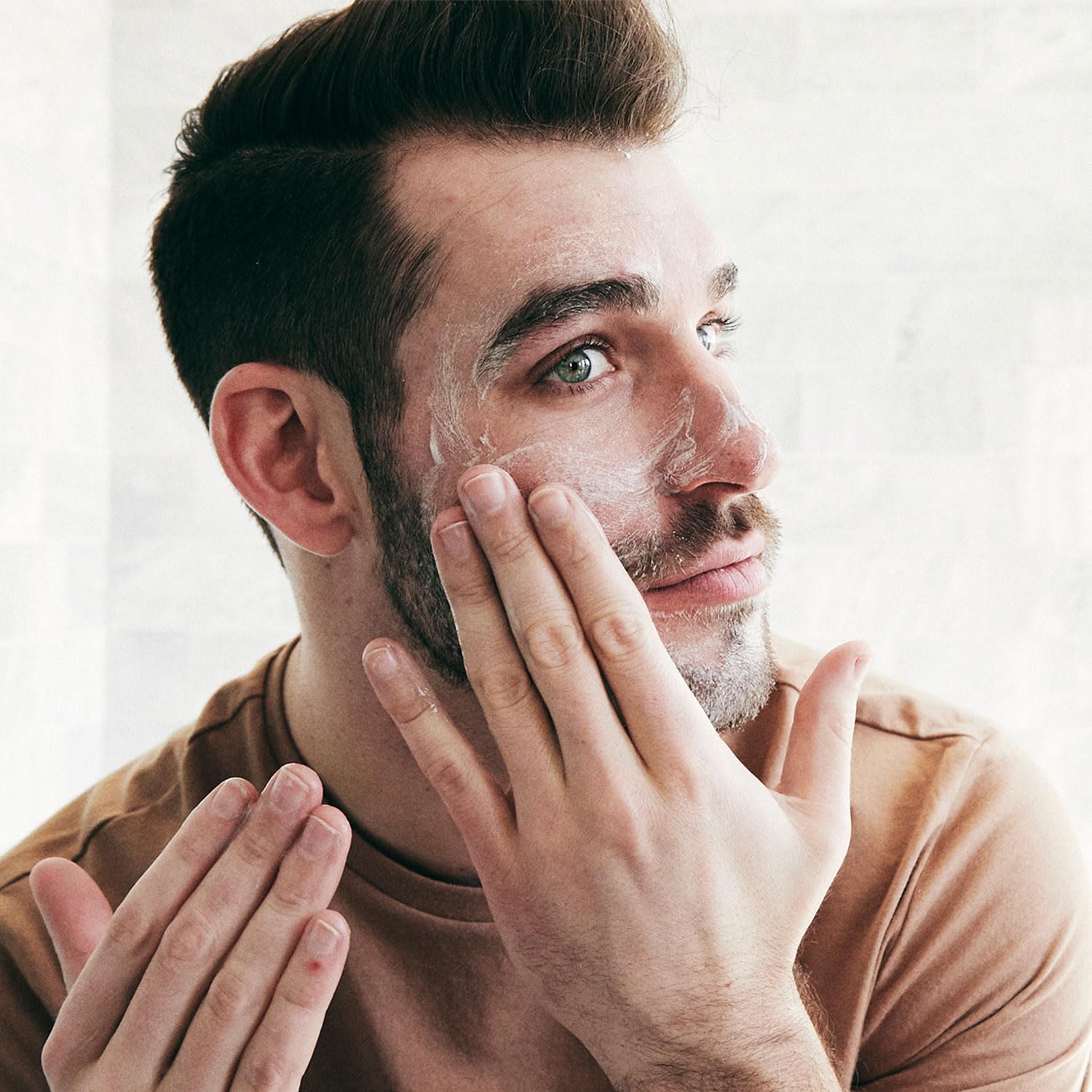 Brickell Men'S Daily Defense Spf20 Face Moisturizer For Men, Natural & Organic, Zinc Oxide Face Moisturizing Mineral Sunscreen,