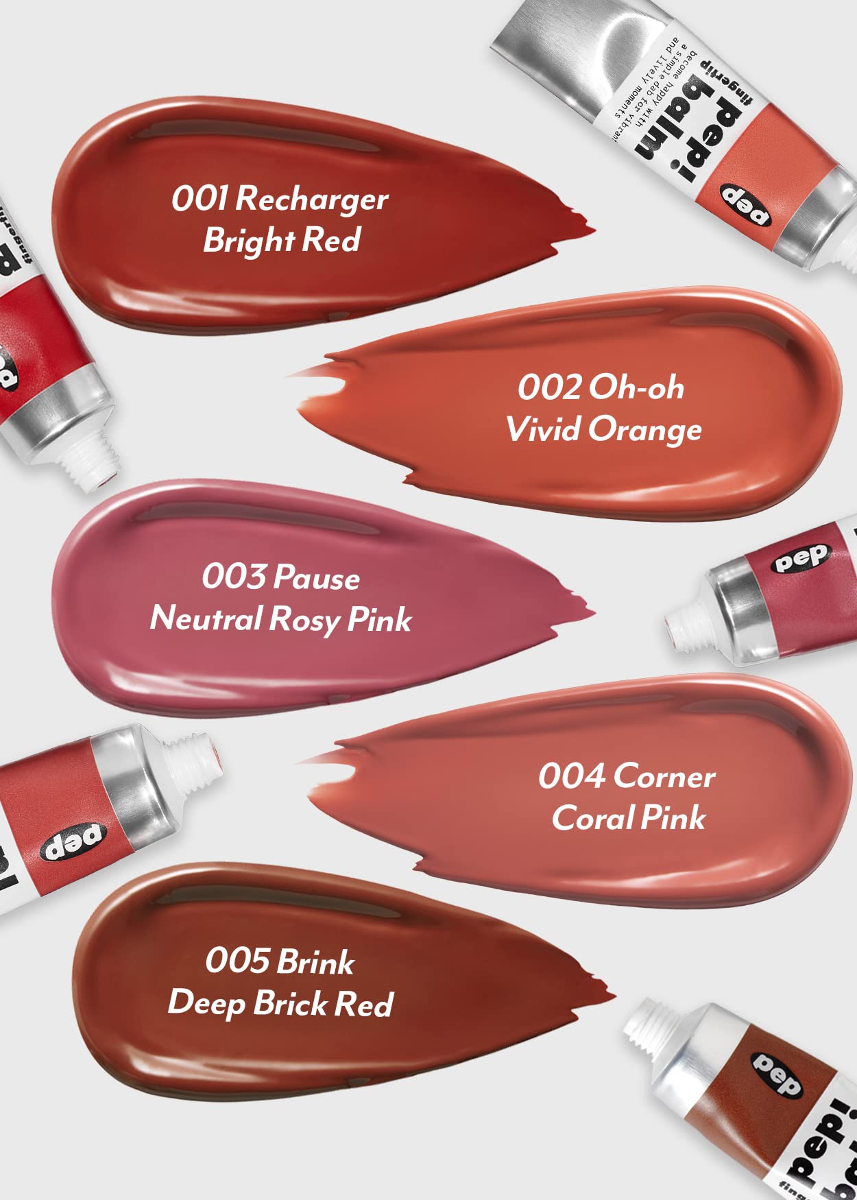 I'M MEME Multi-use Lip and Cheek Tint - Pep! Balm | With Shea Butter, Gift, Liquid Blush and Lip Paint, Travel-Friendly, 001 Rec