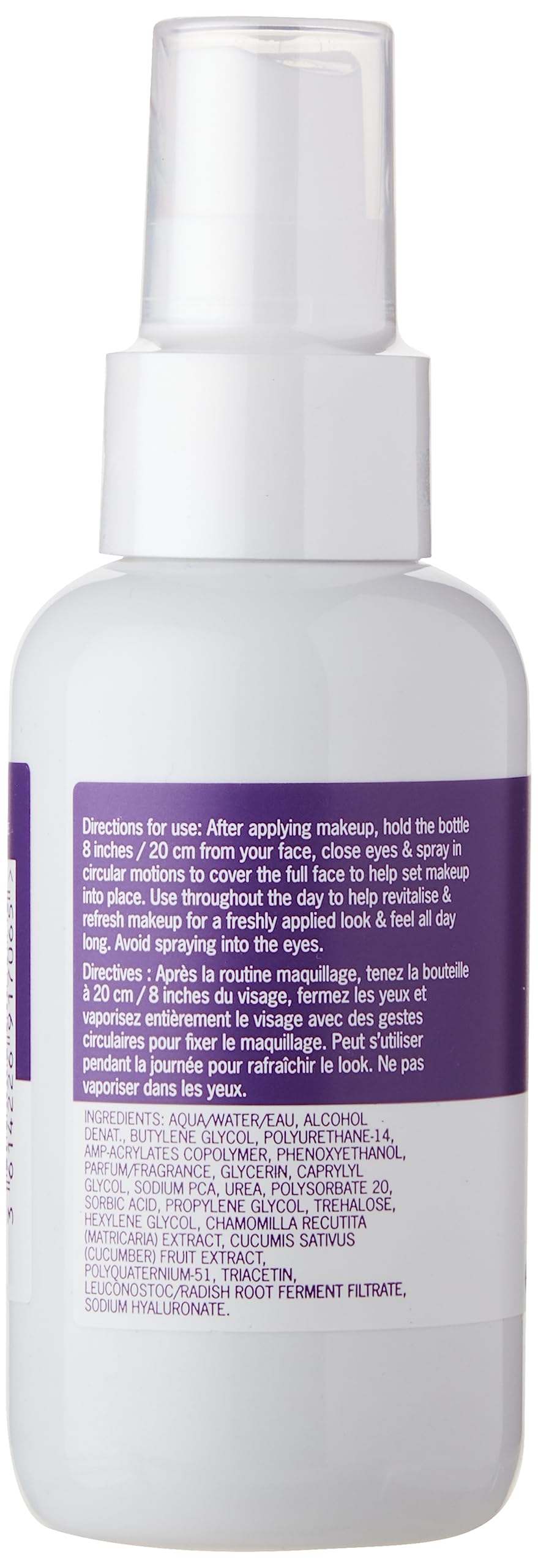 Rimmel London Stay Matte Fix & Go - 001 Transparent - 2-In-1 Primer & Setting Spray, Oil-Free, Locks Makeup Into Place, Soothes