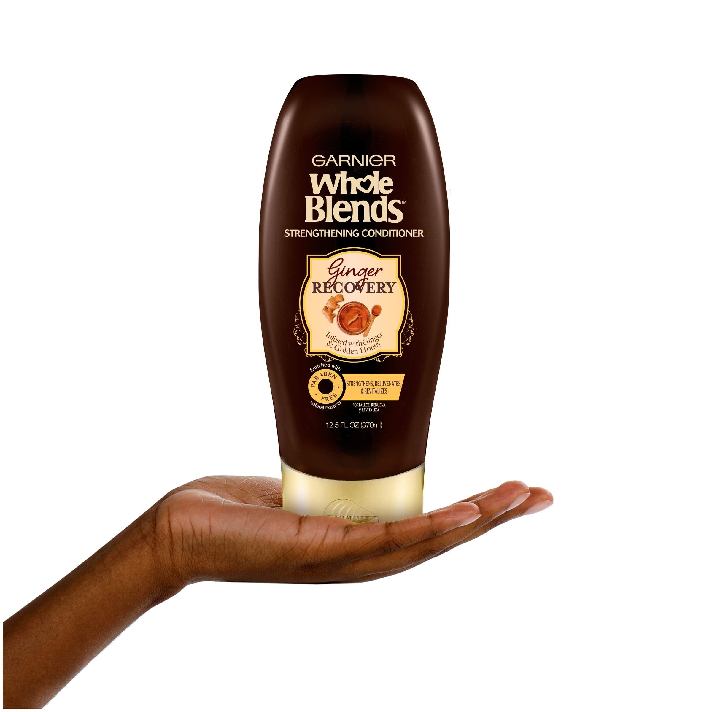Garnier Hair Care Whole Blends Strengthening Ginger Recovery Conditioner, 12.5 Fl Oz