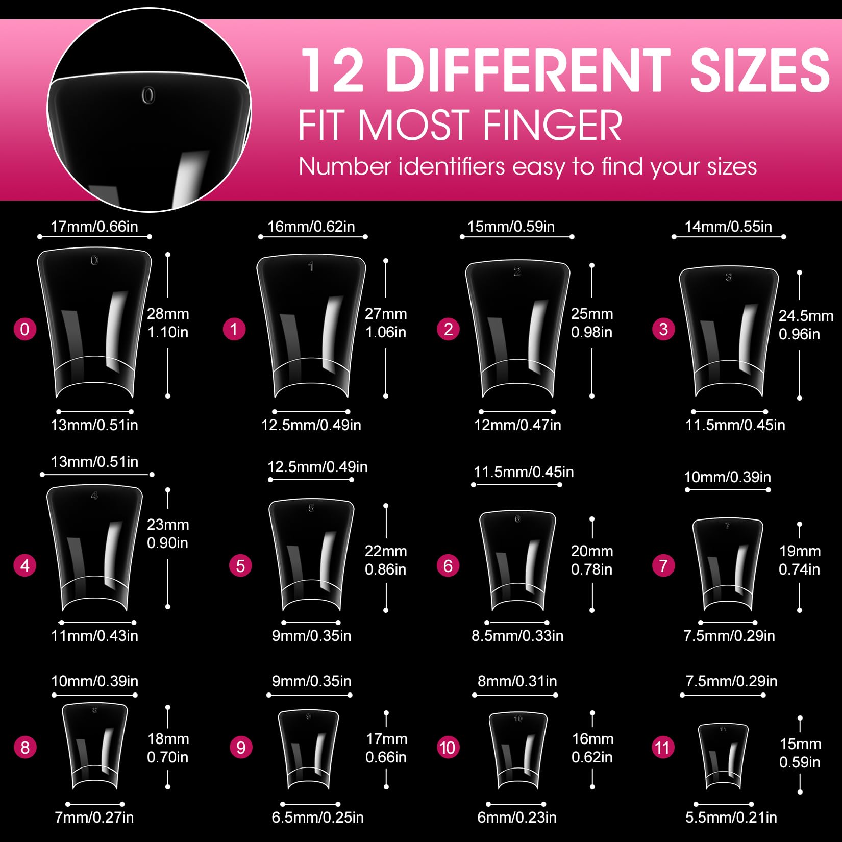krofaue Duck Nail Tips - 240pcs Clear Soft Gel Curved Half Cover Nails - Plastic French Style with Box - Perfect for Nail Salon