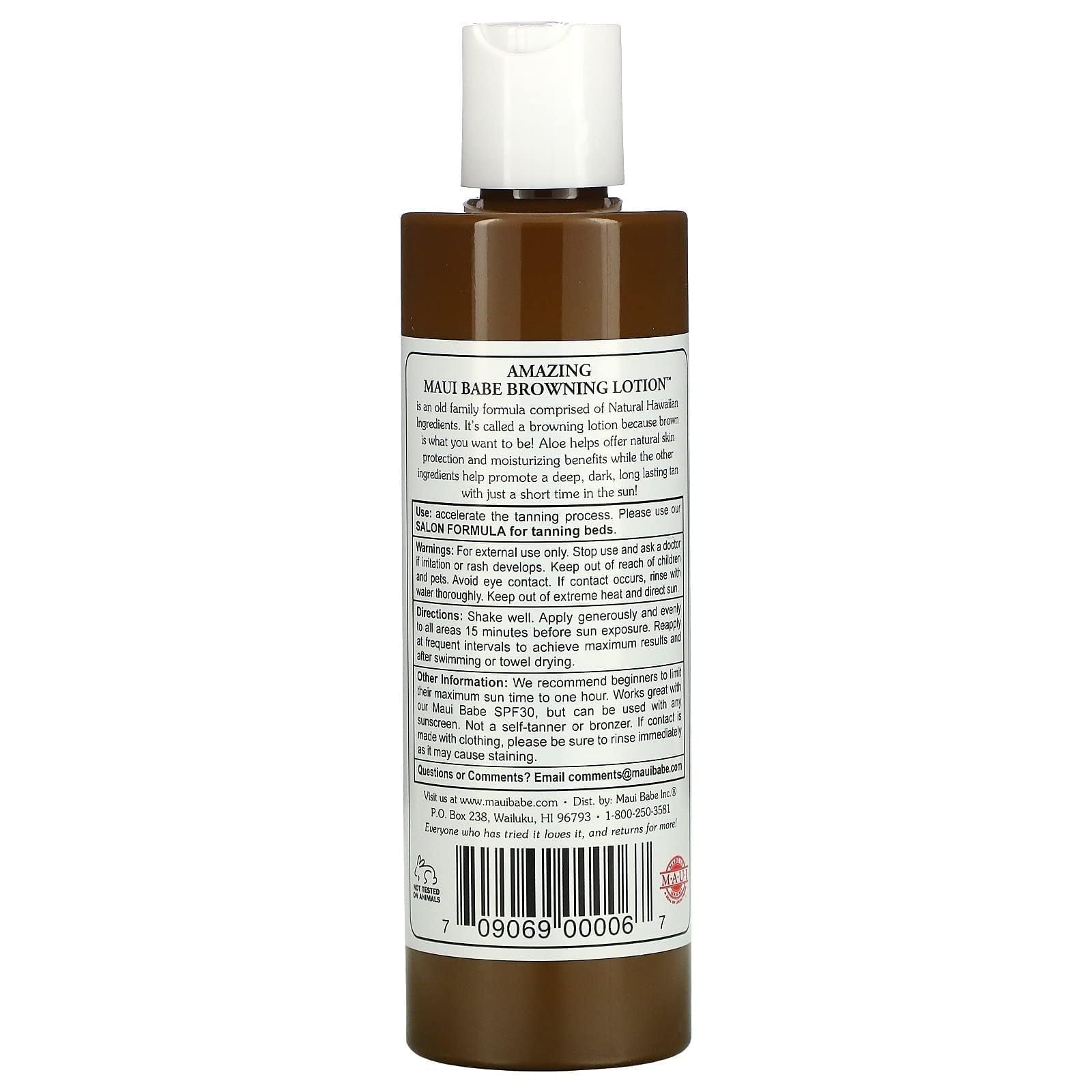 Browning Lotion - All Natural Fast Dark Tan 8 Fl.Oz
