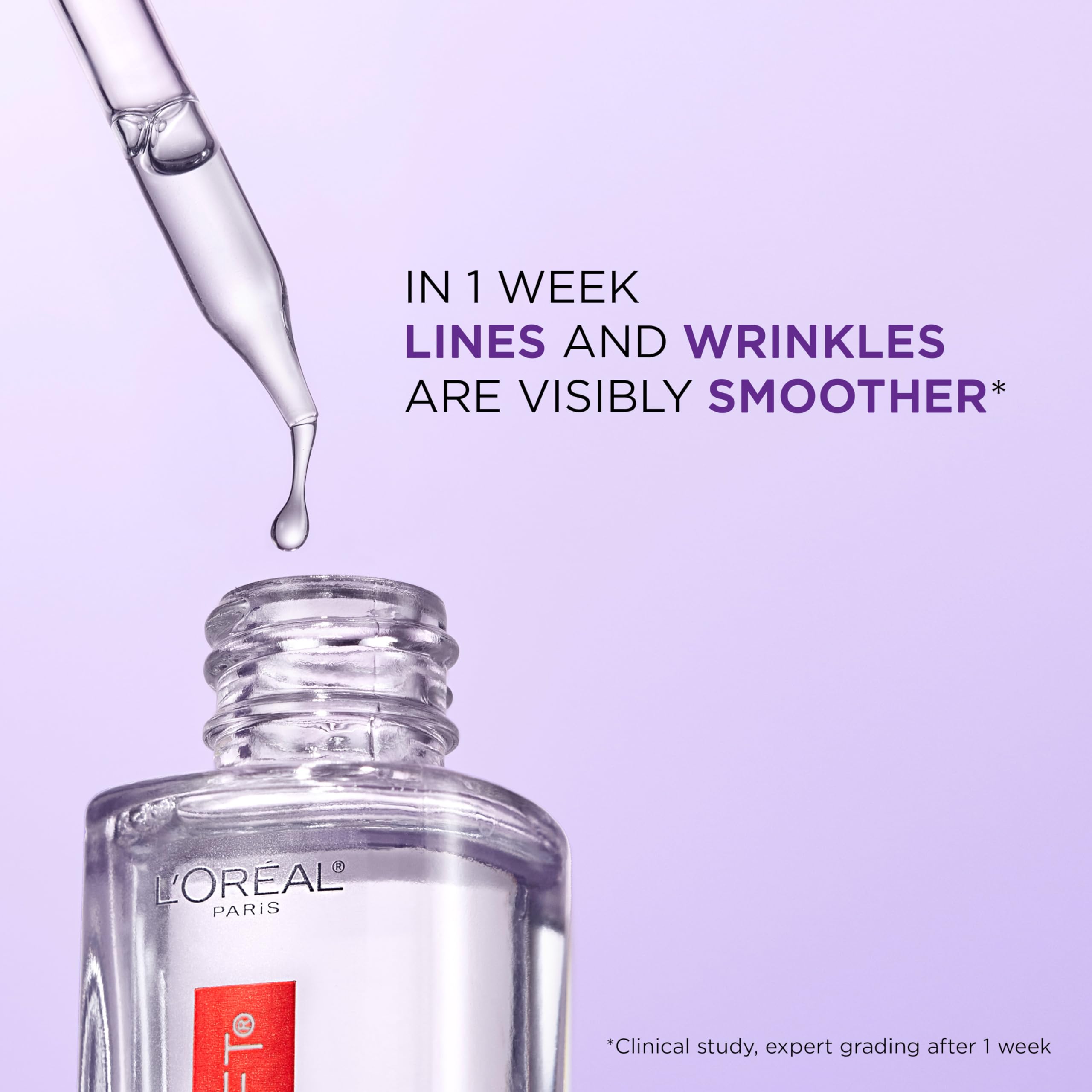 L'Oreal Paris Revitalift 1.5% Pure Hyaluronic Acid Face Serum + 0.3% Pure Retinol Night Serum, 1 kit