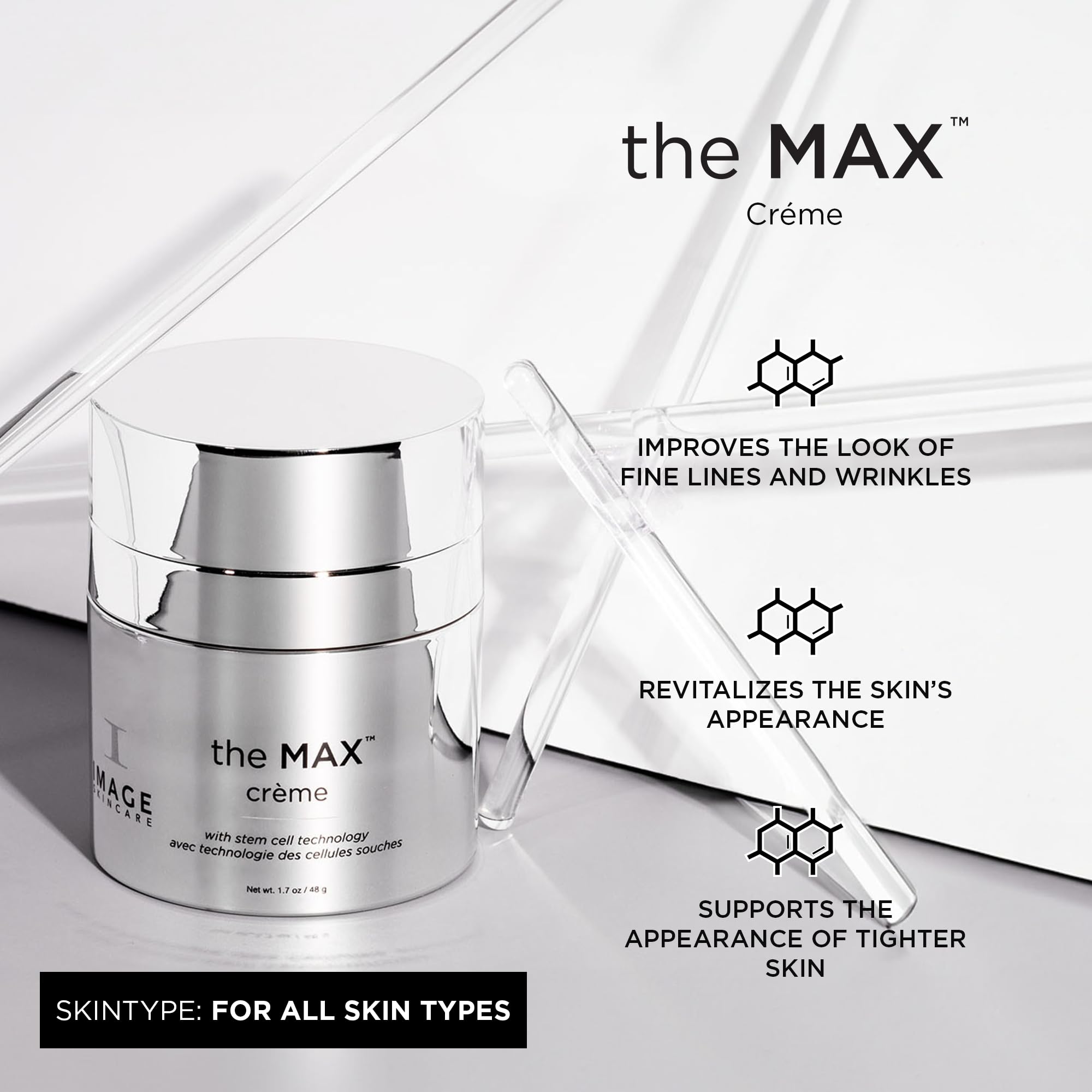 Image Skincare The Max Stem Cell Cr  Me With Vt, 1.7 Ounce