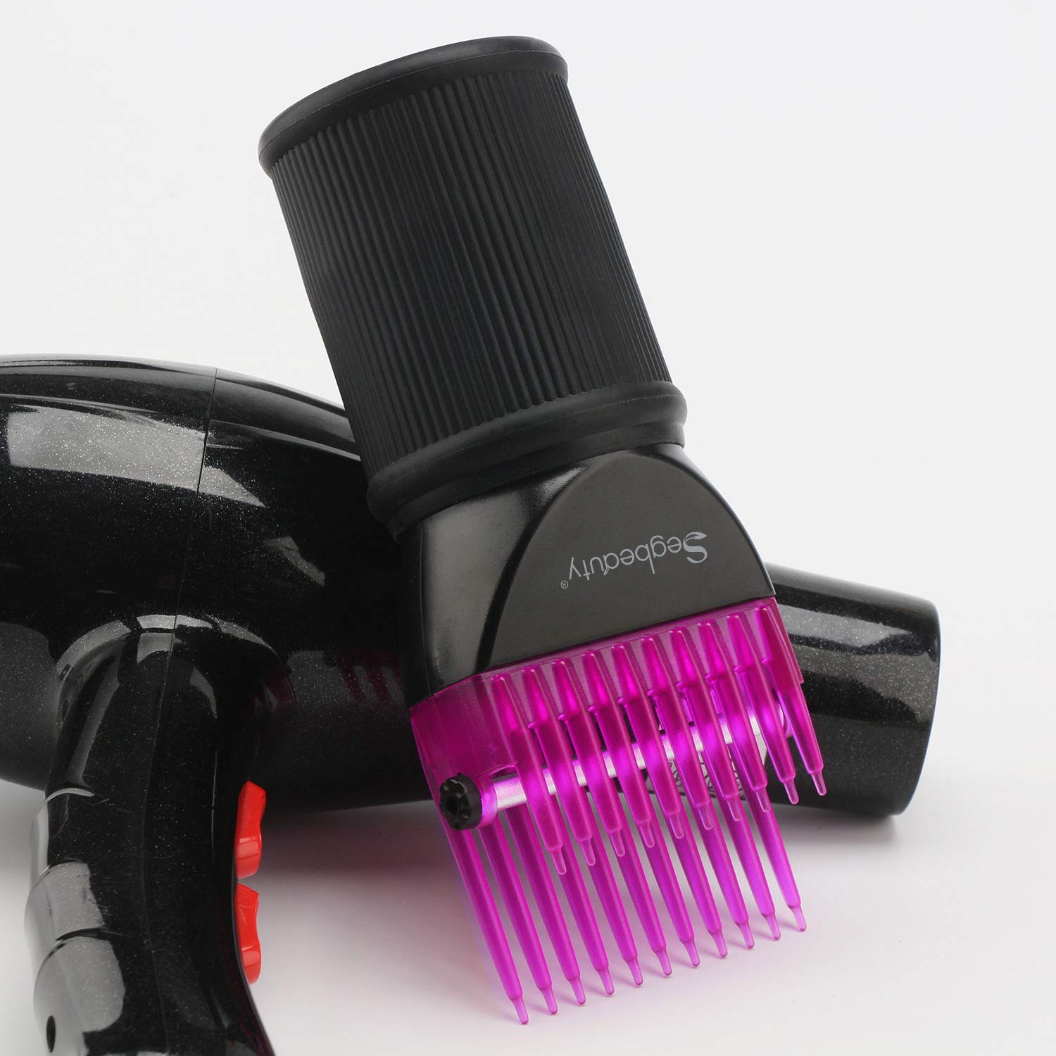 Segbeauty Blower Dryer Comb Attachment, Hair Dryer Concentrator with Brush Attachments for 1.57-1.97 Nozzle, Professional Salon