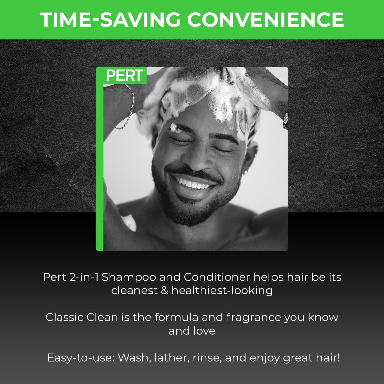 Pert Plus 2-in-1 Shampoo Plus Conditioner, Normal Hair 13.50 oz (Pack of 18)