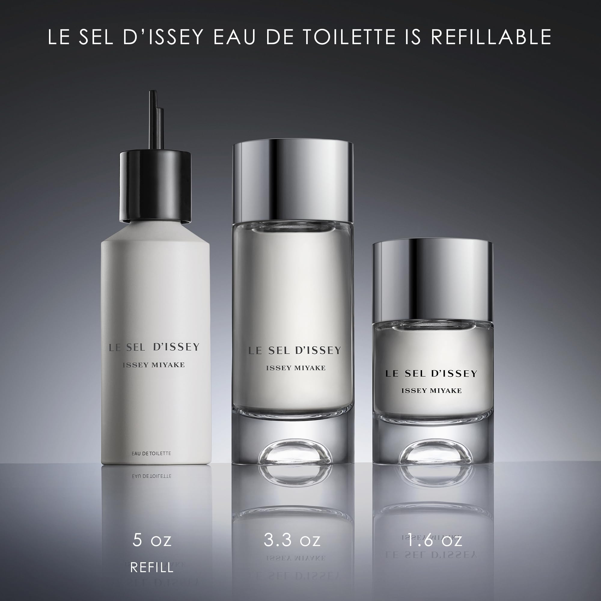 Issey Miyake Le Sel d'Issey Eau de Toilette - Fresh Woody Marine Fragrance for Men - With Salt Accord, Marine Seaweed, Ginger &