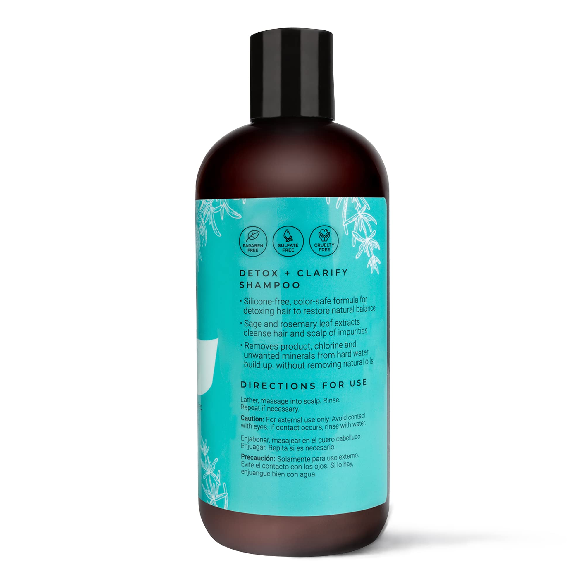Cibu Detox + Clarify Shampoo 30007 Cleanses & Gently Removes Product Build Up, Chlorine, Hard Water Minerals | For All Hair Type