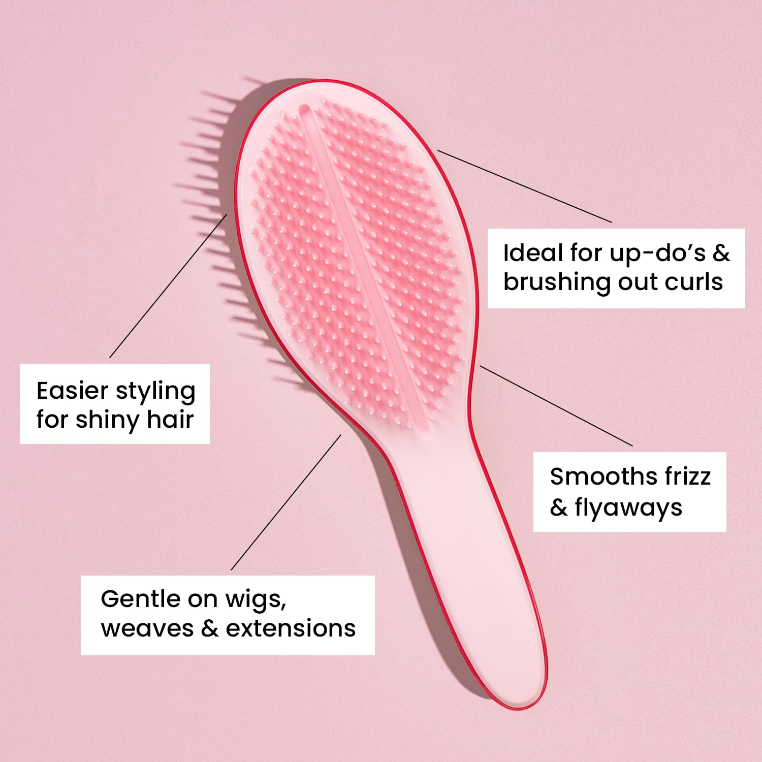 Tangle Teezer The Ultimate Styler Hair Styling Brush for Dry Styling, Maintains, Blends & Adds Volume, Texture & Shine, Sweet Pi