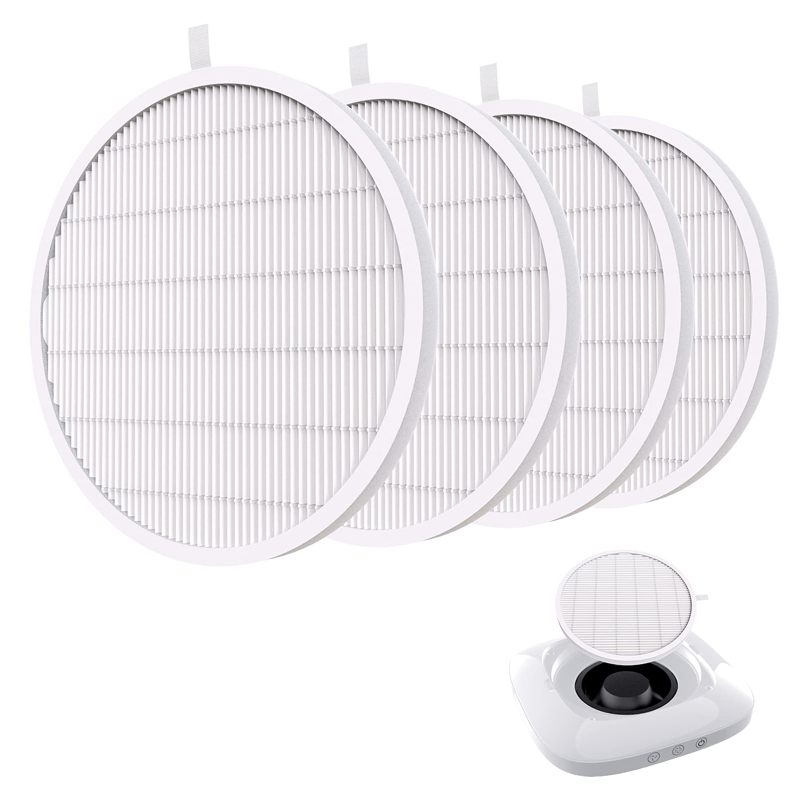 MelodySusie Nail Dust Collector Replacement Filter 4 Pack, Reusable Dust Filter for MelosySusie Nail Dust Collector Vacuum Fan D