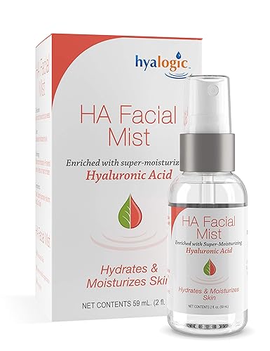 Hyaluronic Acid Facial Mist-Moisturizer Spray, Hydrating Primer & Makeup Setting Spray - 2 Oz. - Hyalogic Episilk Brand