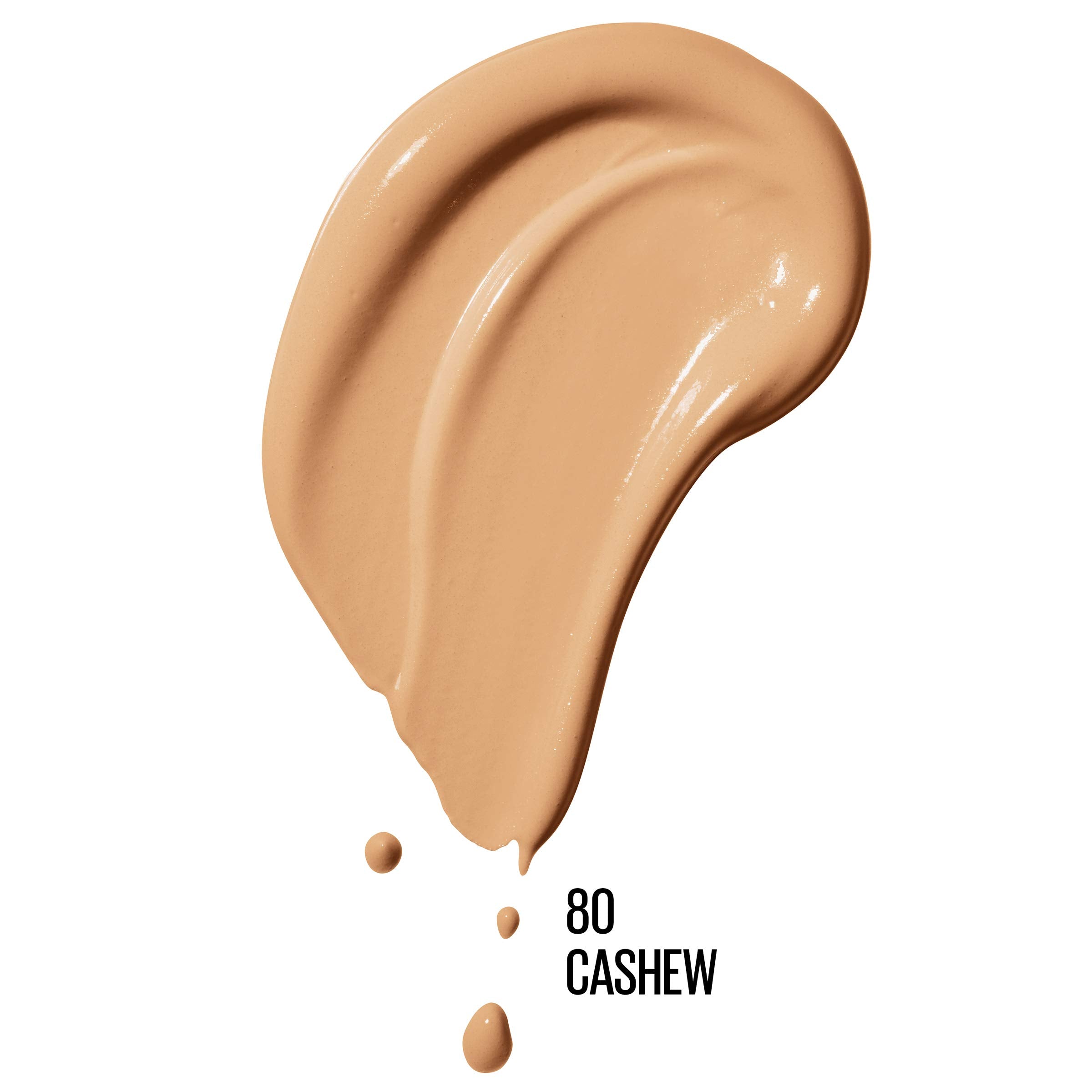 Maybelline Dream Radiant Liquid Medium Coverage Hydrating Makeup, Lightweight Liquid Foundation, Cashew, 1 Fl; Oz