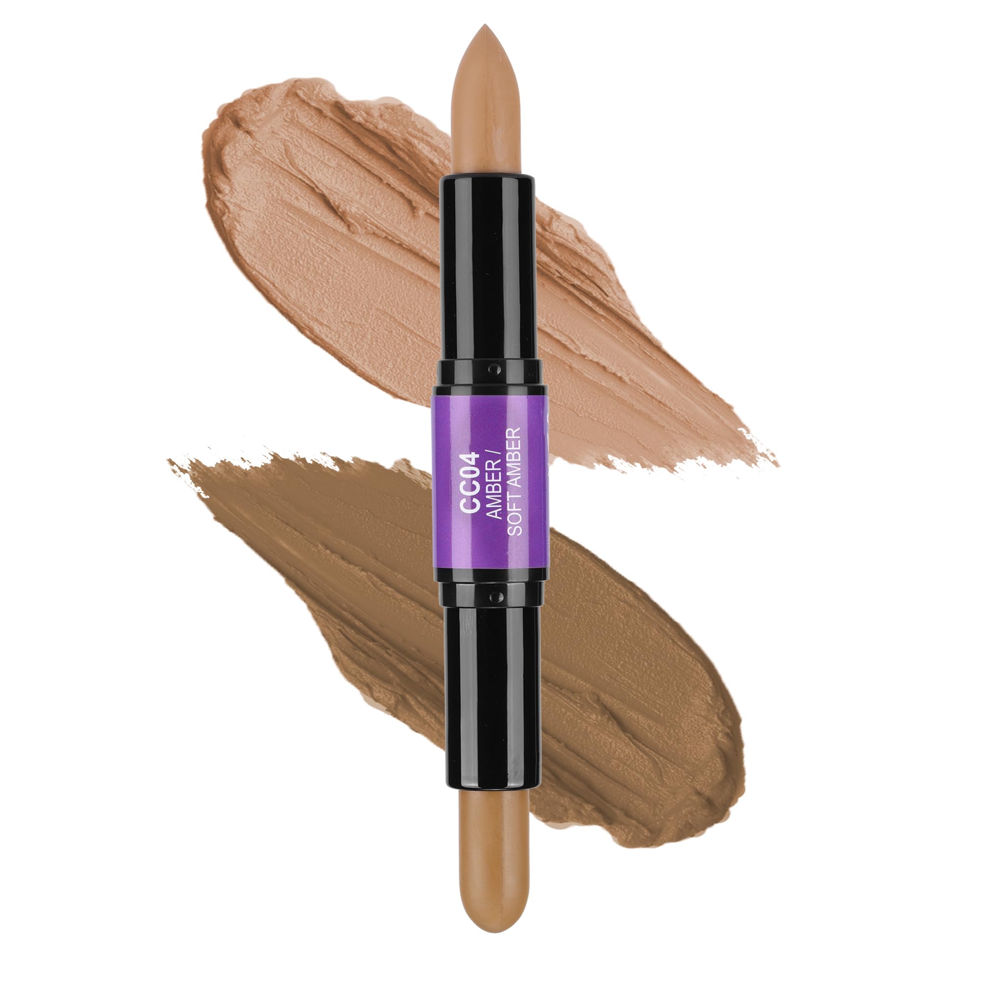 Ccbeauty 2-In-1 Contour Stick Cool Tone, Cream Dual Bronzer Concealer Shade With Cool Toned Matte Finish, Contouring Bronzing Ma